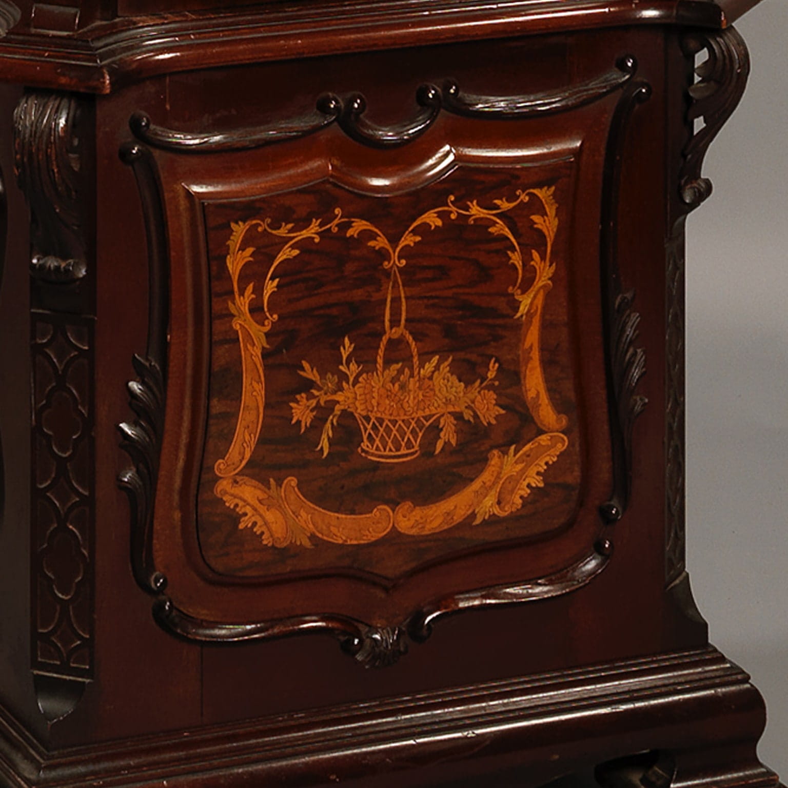 An Elaborate Chippendale Revival Three-Train Musical Longcase Clock - Image 5