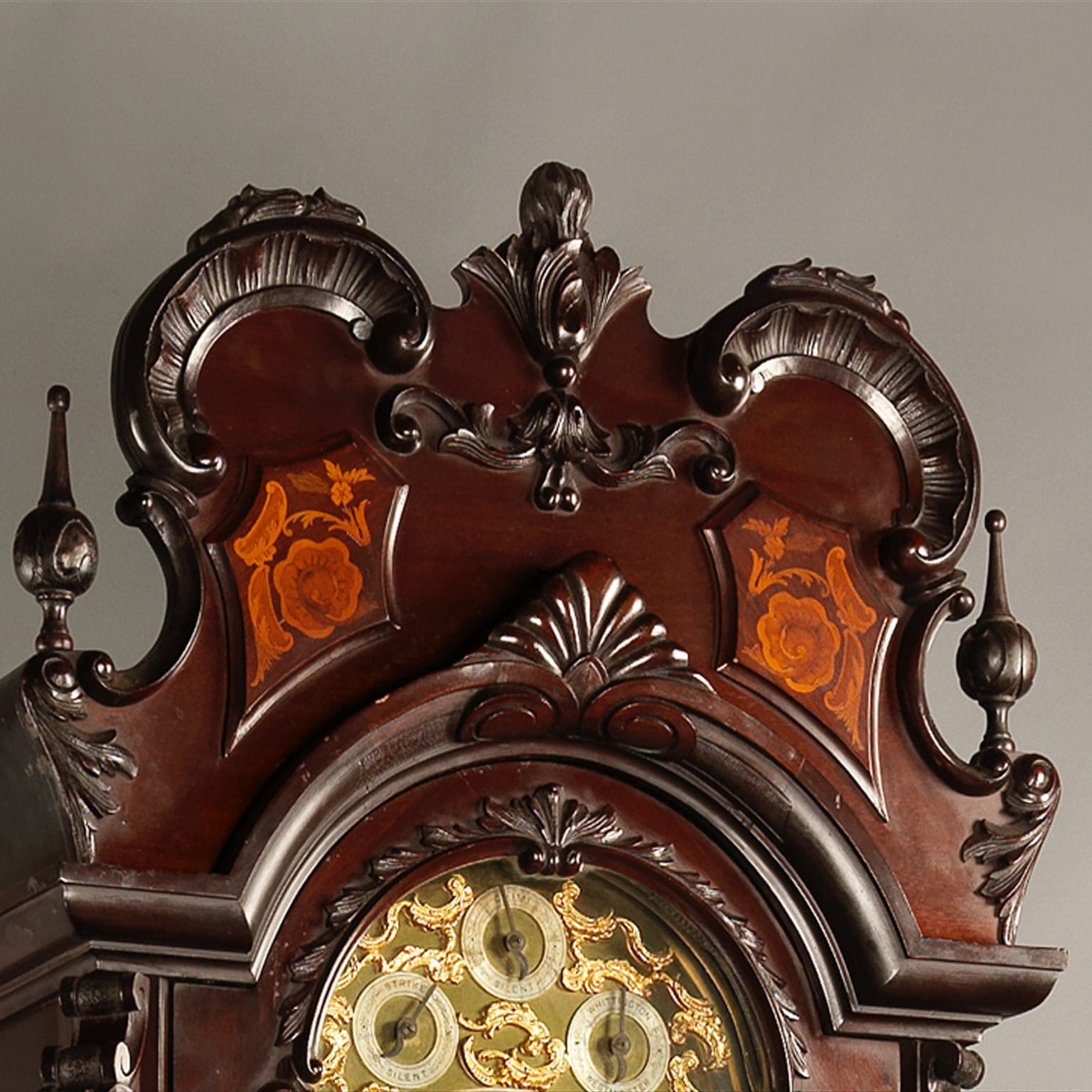 An Elaborate Chippendale Revival Three-Train Musical Longcase Clock - Image 2