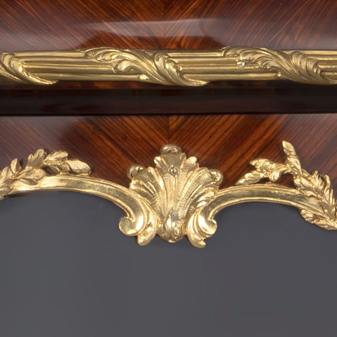 A Rare Louis XVI Style Gilt-Bronze Mounted Wall Vitrine - Image 5