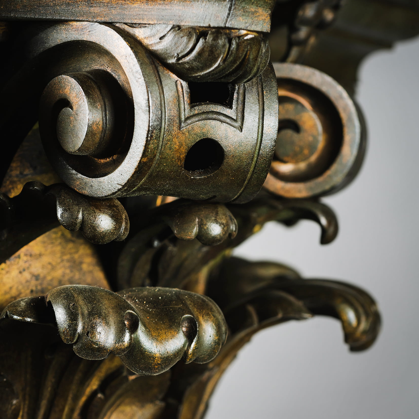 A Set of Three Neoclassical Style Gilt-Bronze and Rose Granite Columns - Image 13