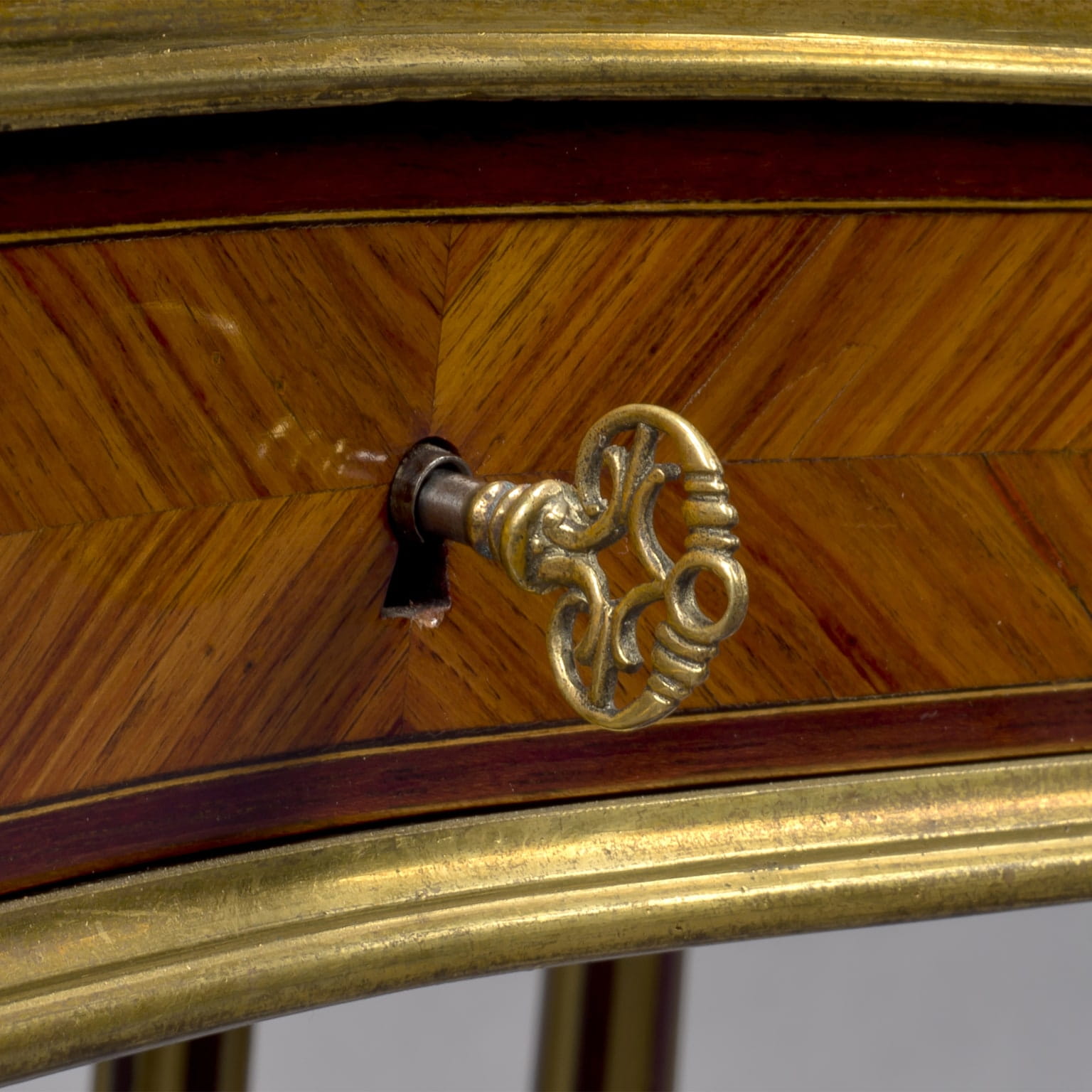 An Unusual Transitional Style Gilt-Bronze Mounted Low Side Table - Image 4