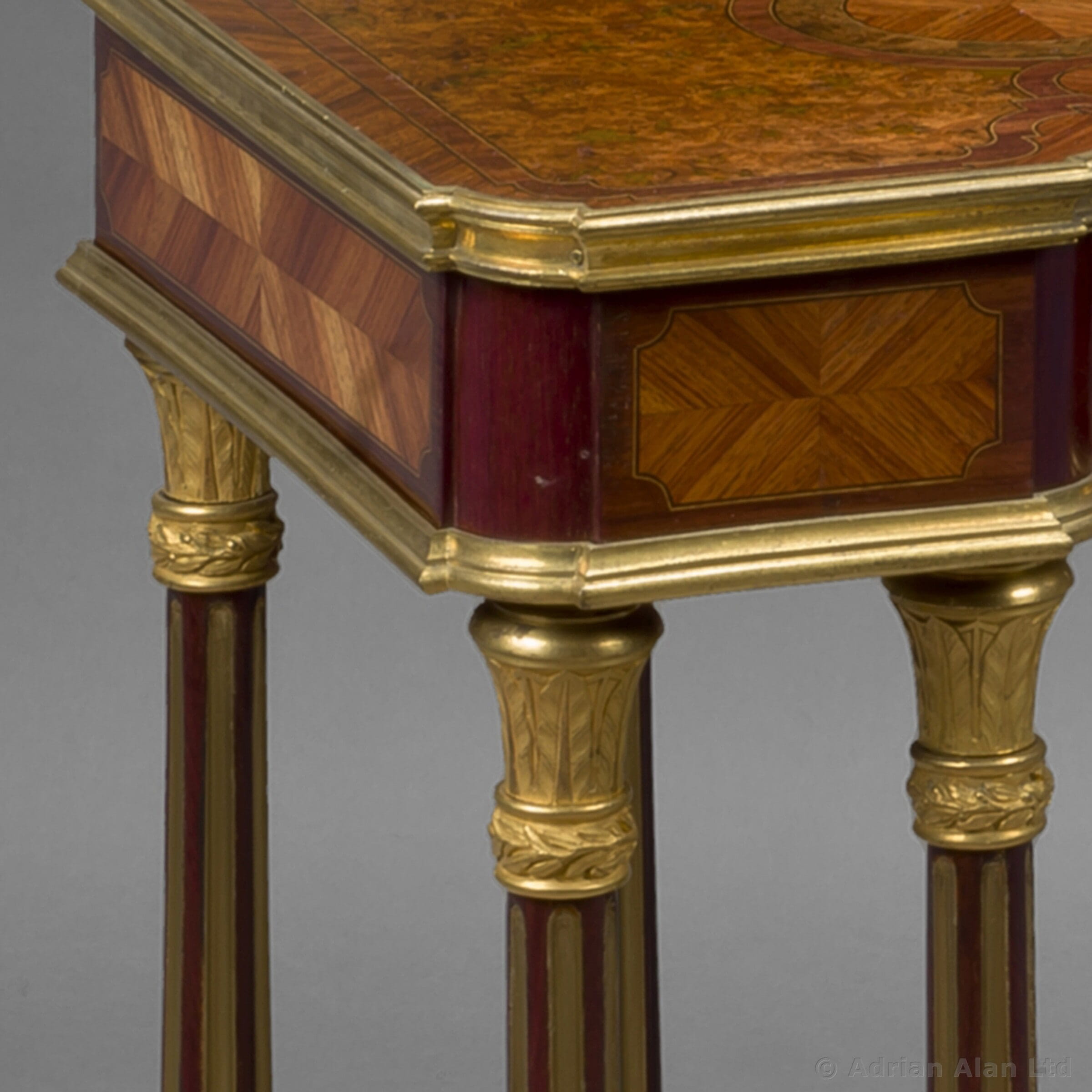 An Unusual Transitional Style Gilt-Bronze Mounted Low Side Table - Image 3