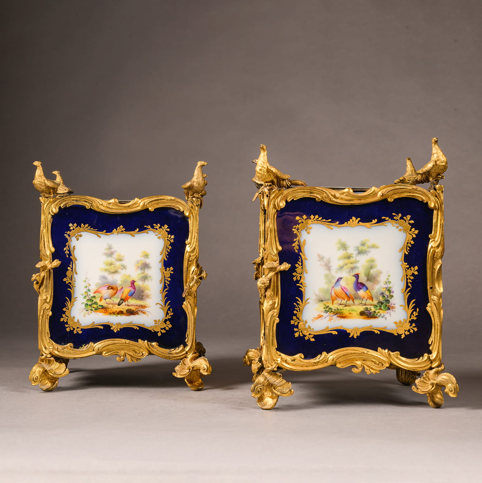 A Rare Pair of Louis XV Style Porcelain Jardinières - Image 3