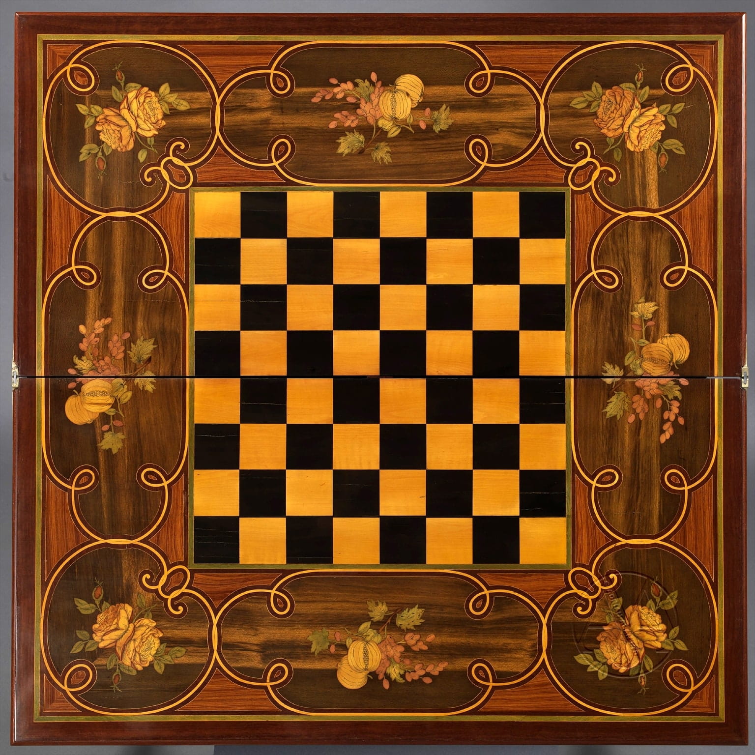 A Rare Russian Imperial Period Triple Turn-Over Games Table - Image 5