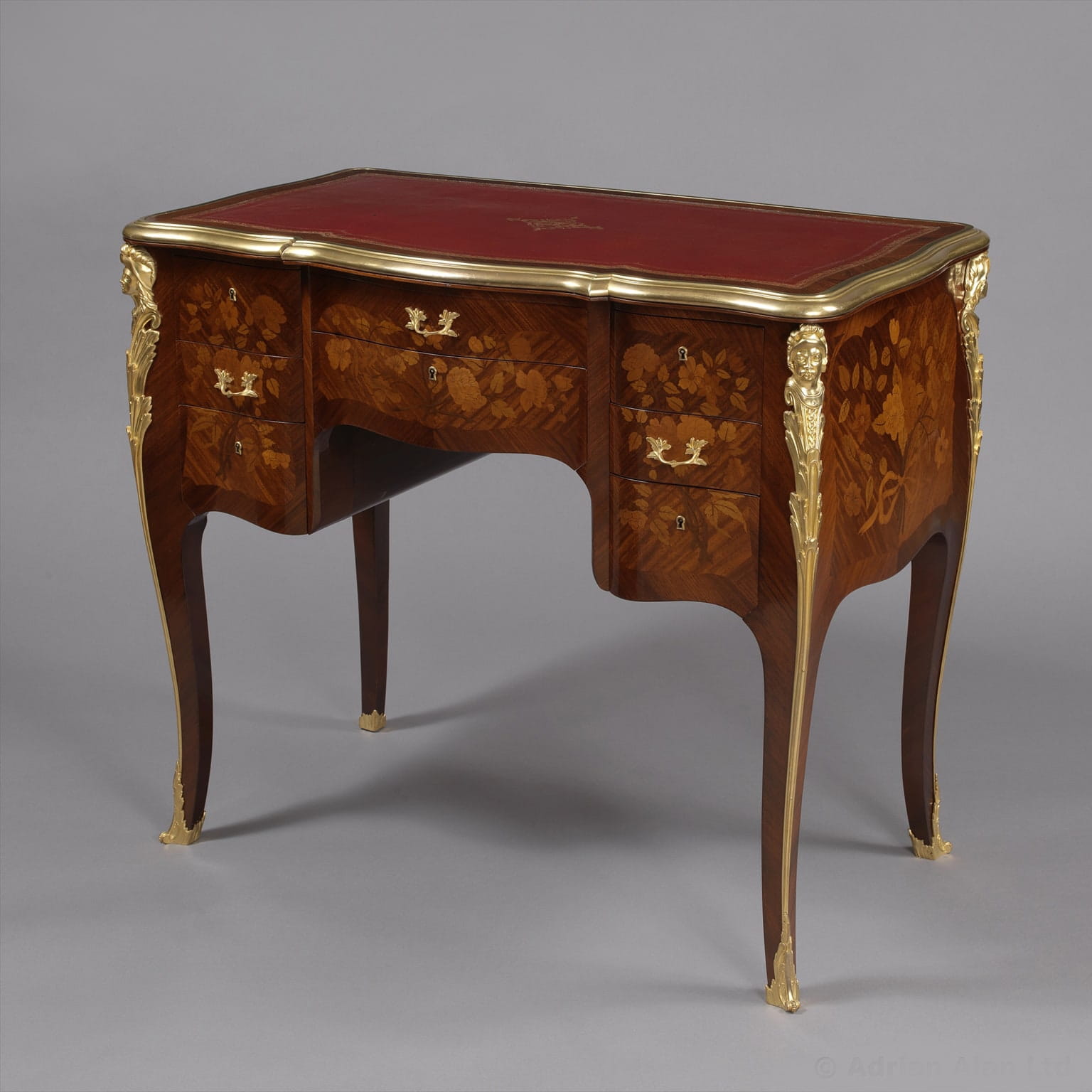 A Rare and Unusual Louis XV Style Bureau de Dame