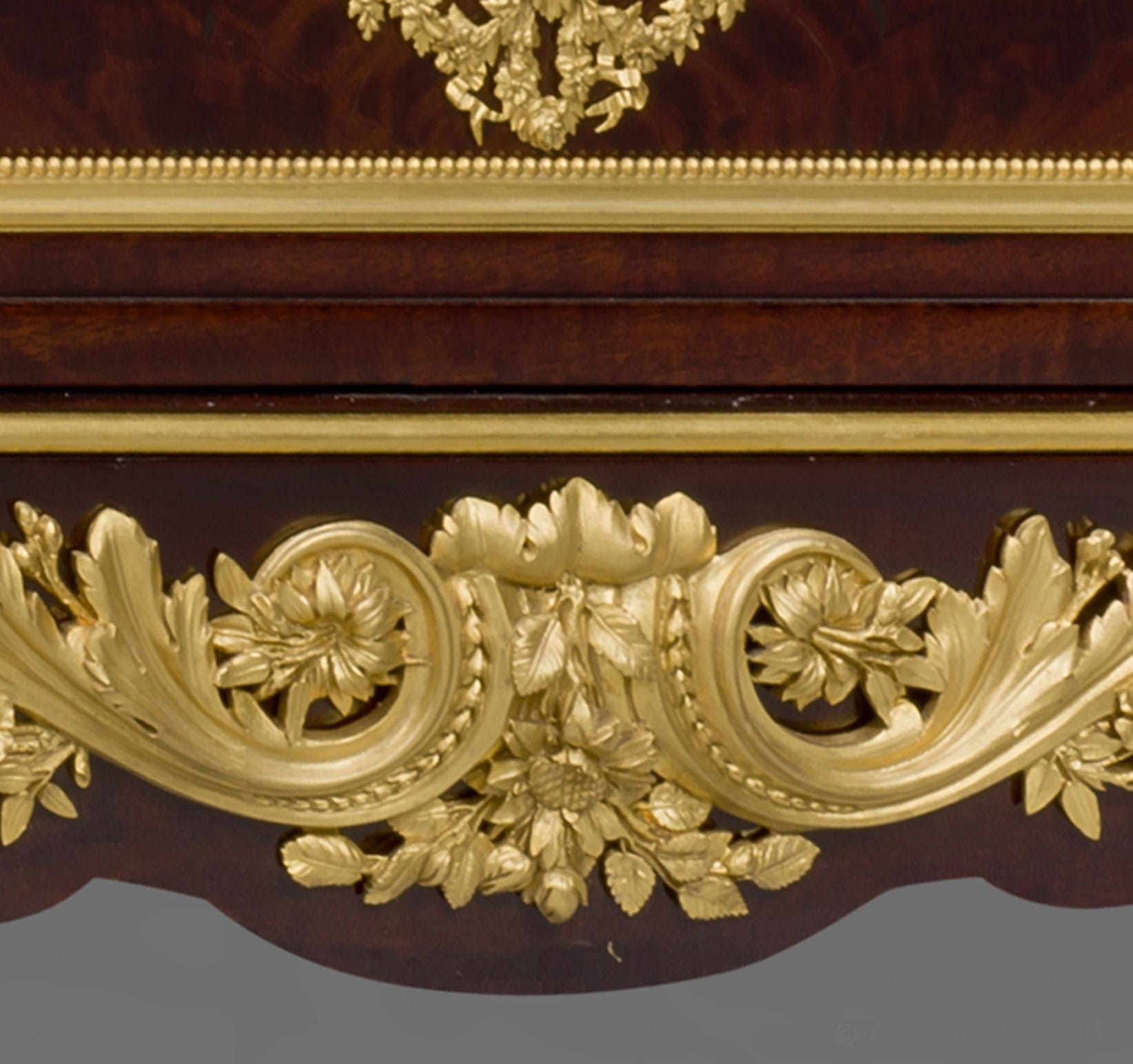 A Fine Louis XVI Style Gilt-Bronze Mounted Mahogany Commode - Image 3