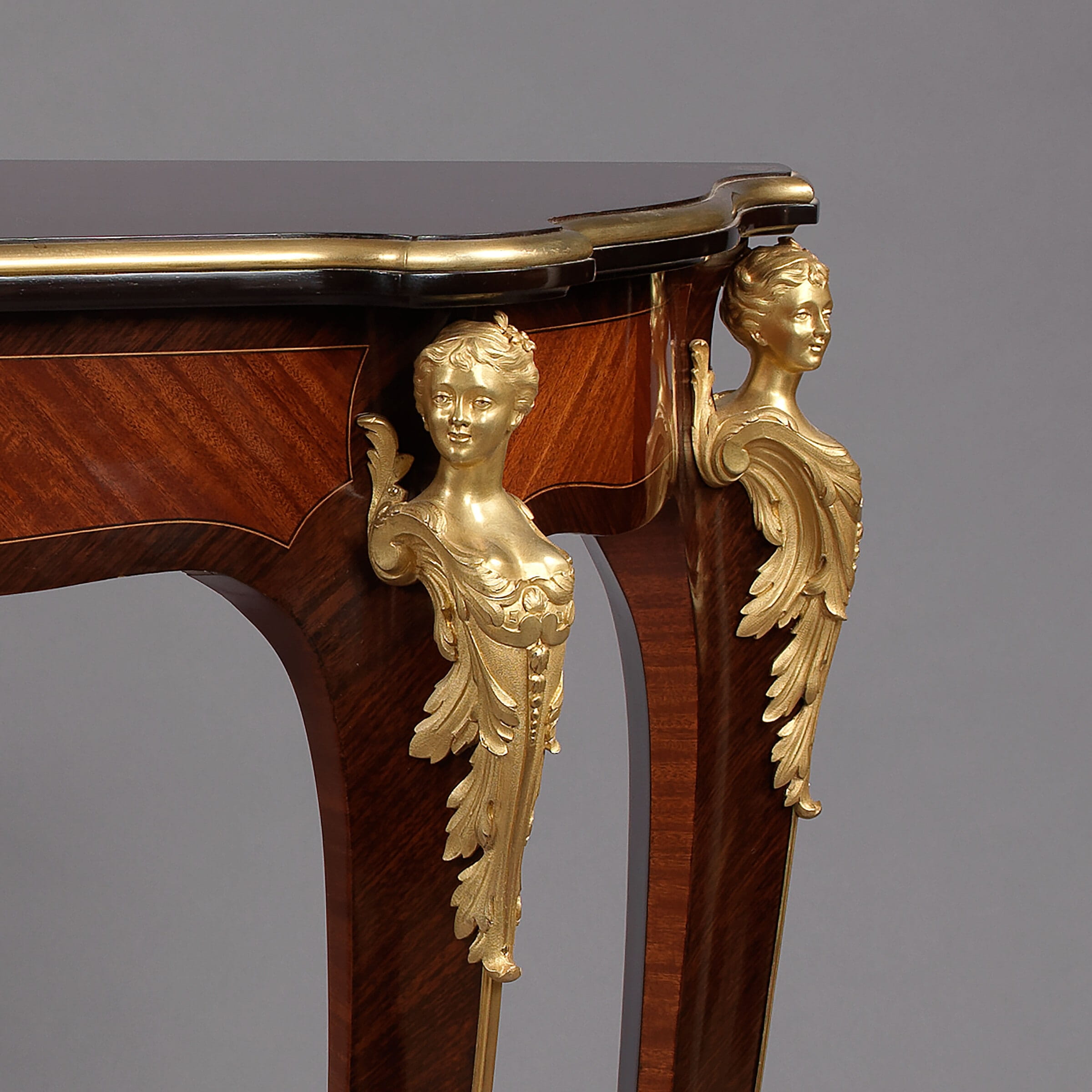 A Fine Louis XV Style Gilt-Bronze Mounted Console Table - Image 3