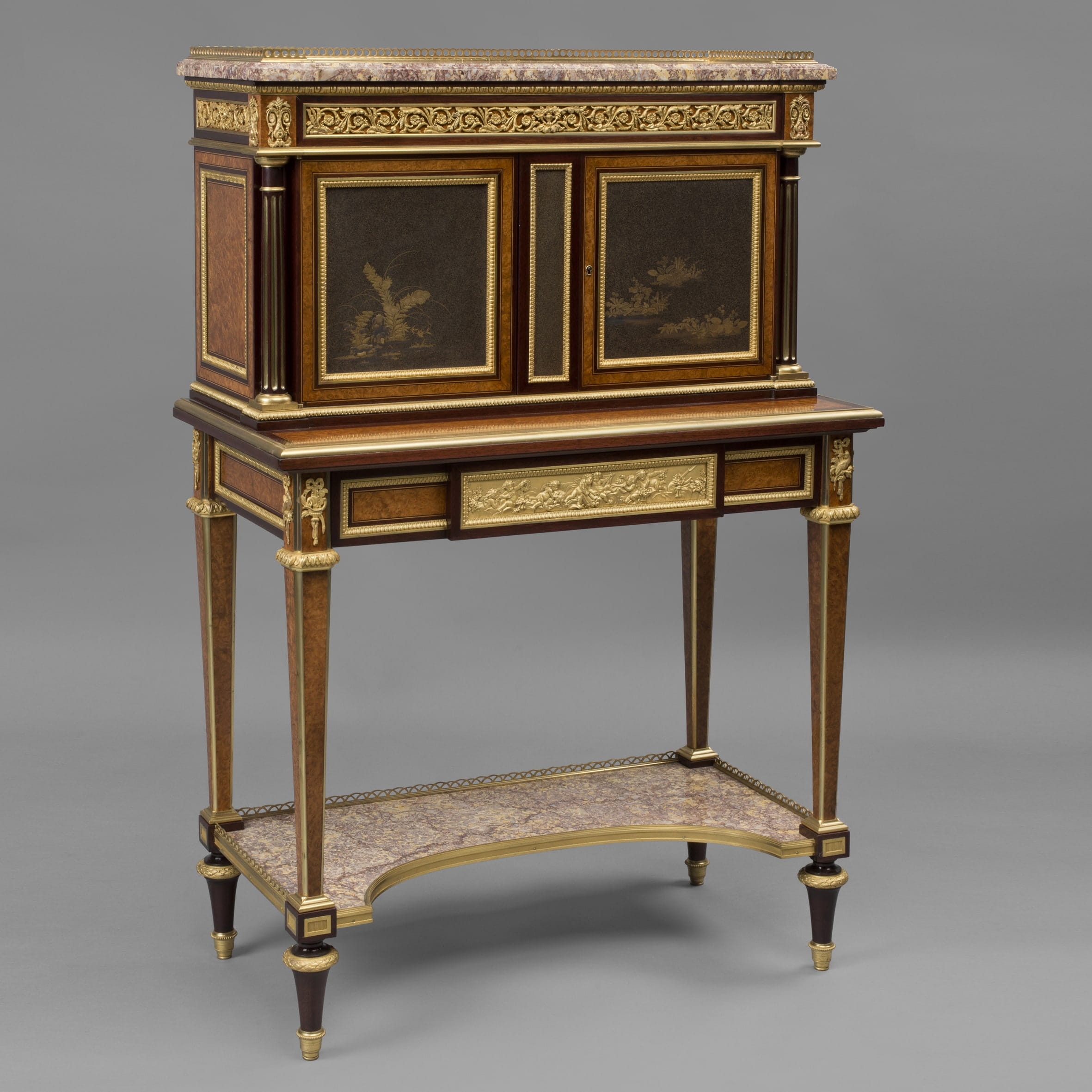 A Very Rare Pair of Louis XVI Style Exhibition Bonheur Du Jours - Image 13