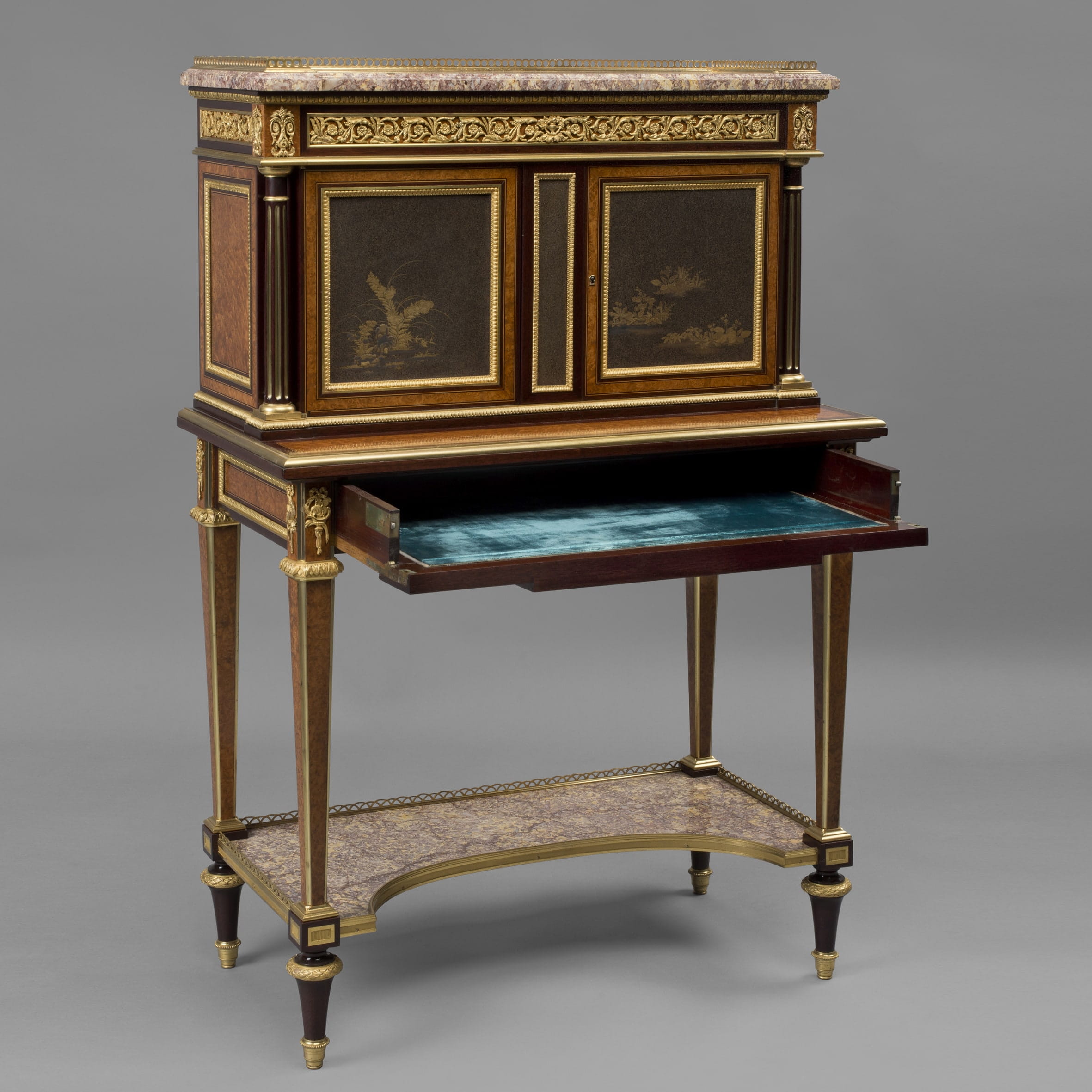 A Very Rare Pair of Louis XVI Style Exhibition Bonheur Du Jours - Image 14