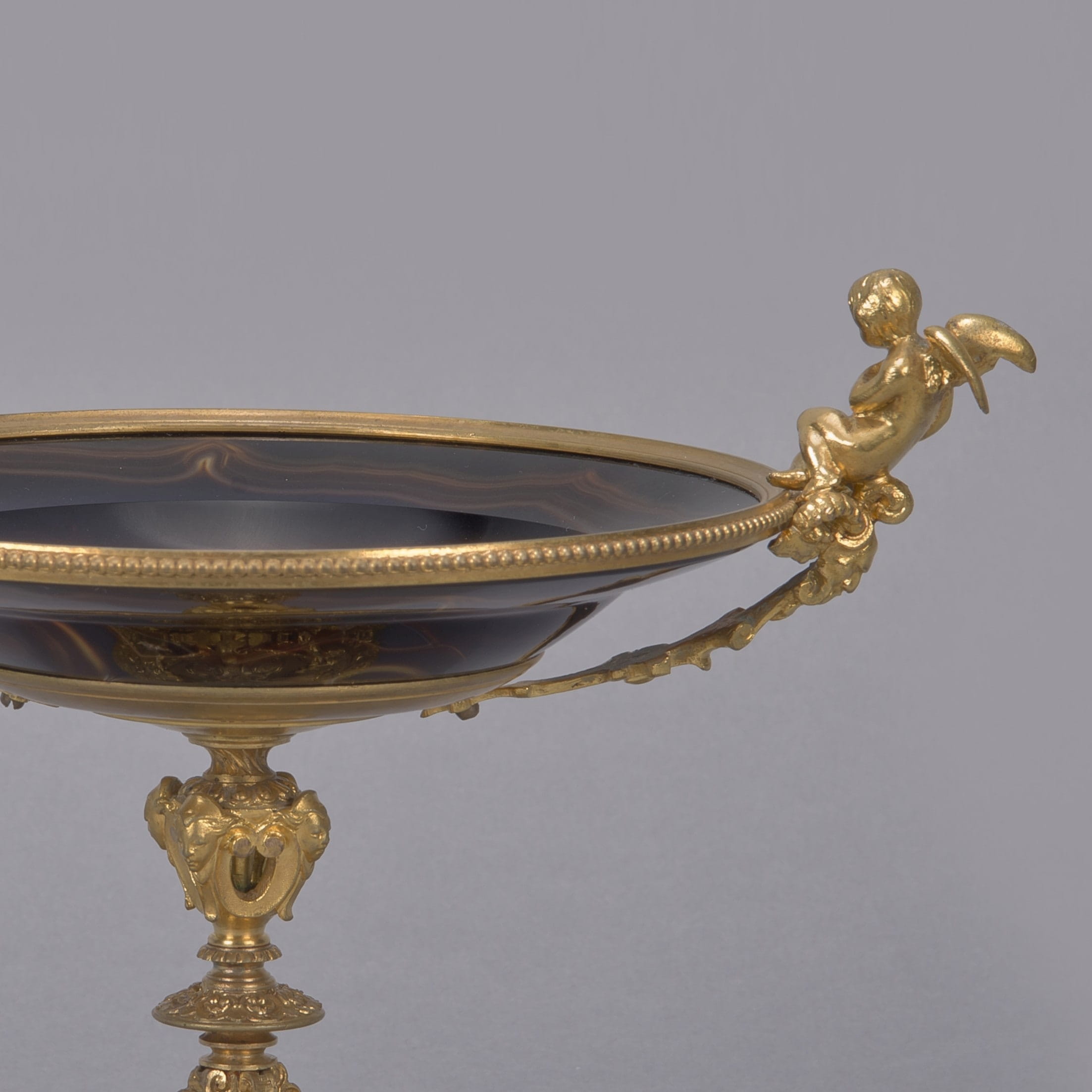 A Gilt-Bronze and Agate Tazza - Image 5