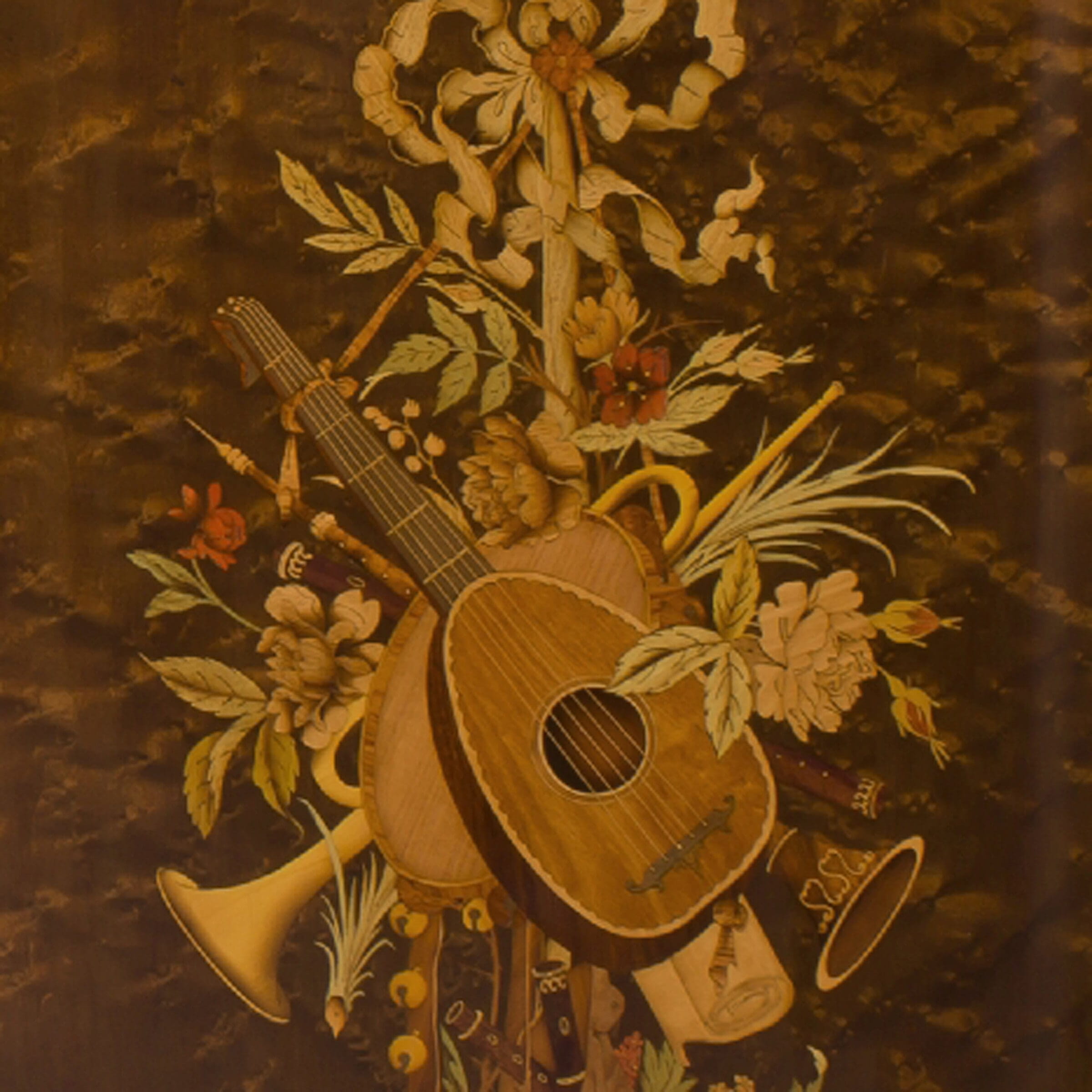 A Fine Louis XVI Style Marquetry Inlaid Side Cabinet and Encoignures En Suite - Image 6