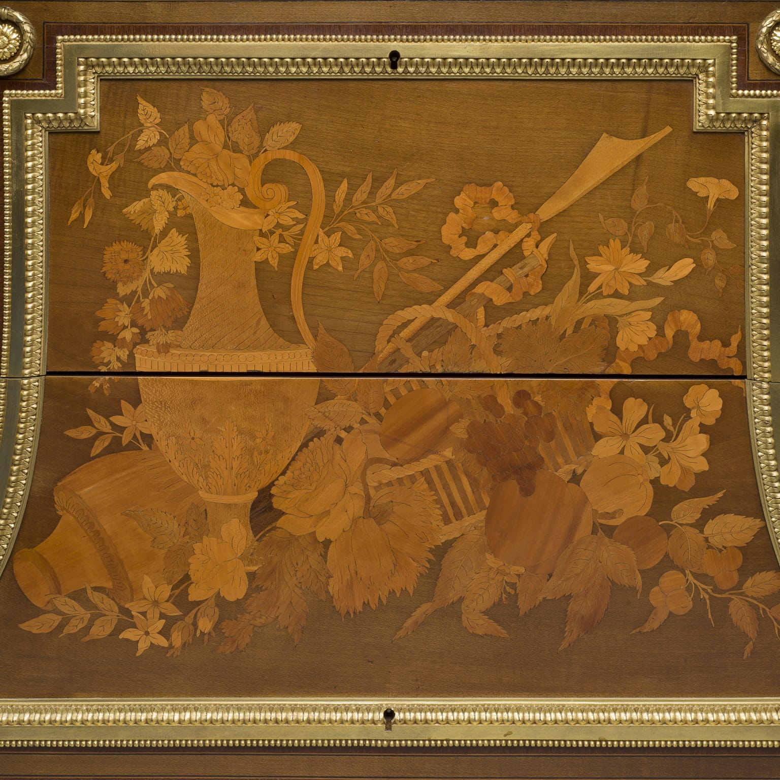A Very Fine Louis XVI Style Gilt-Bronze Mounted Marquetry Commode - Image 3