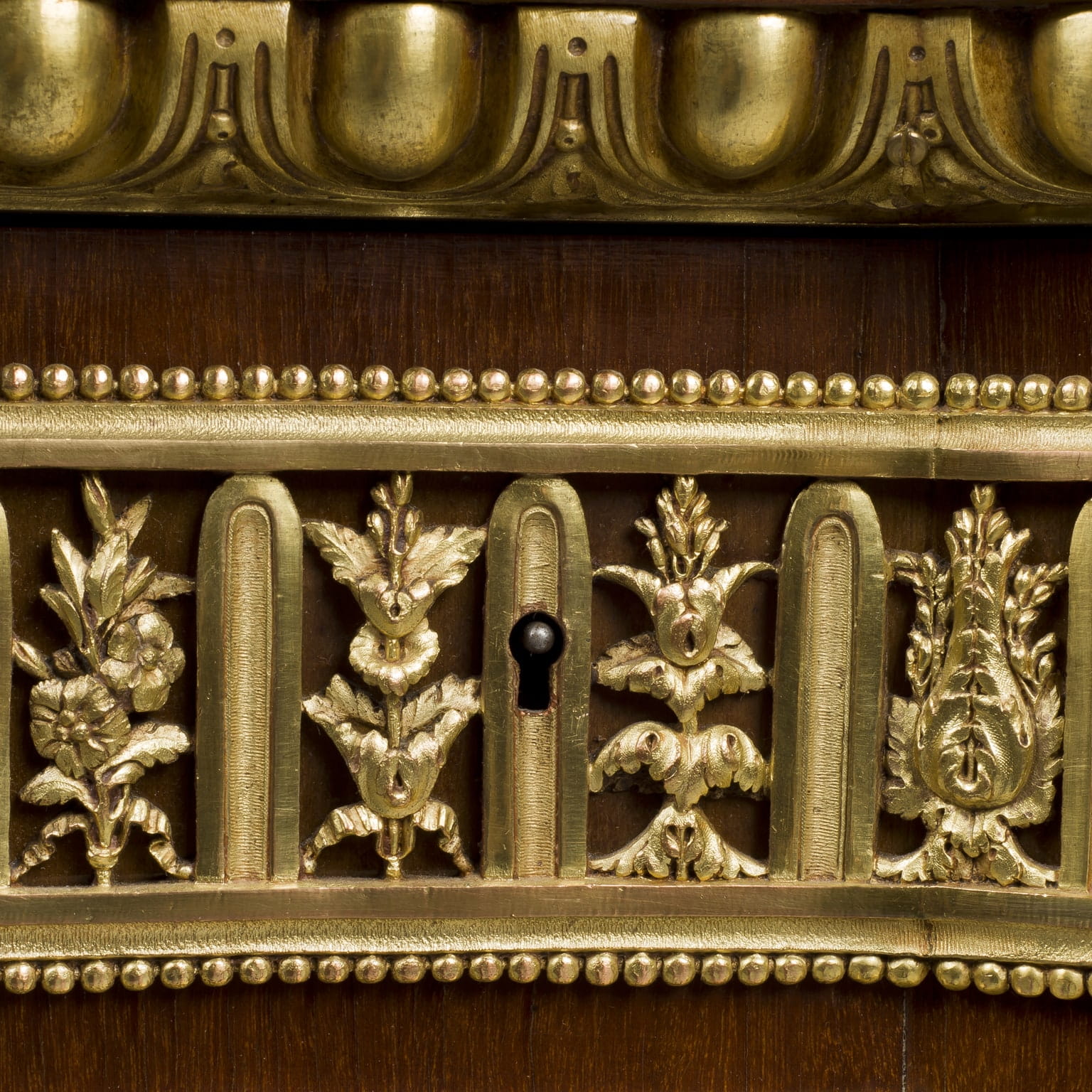A Very Fine Louis XVI Style Gilt-Bronze Mounted Marquetry Commode - Image 4