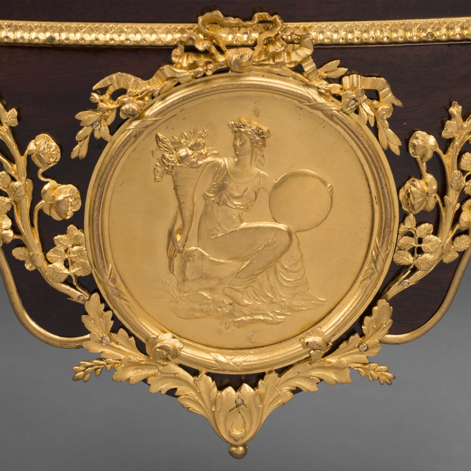 A Fine Transitional Style Gilt-Bronze Mounted Mahogany Chiffonnier Tambour - Image 6