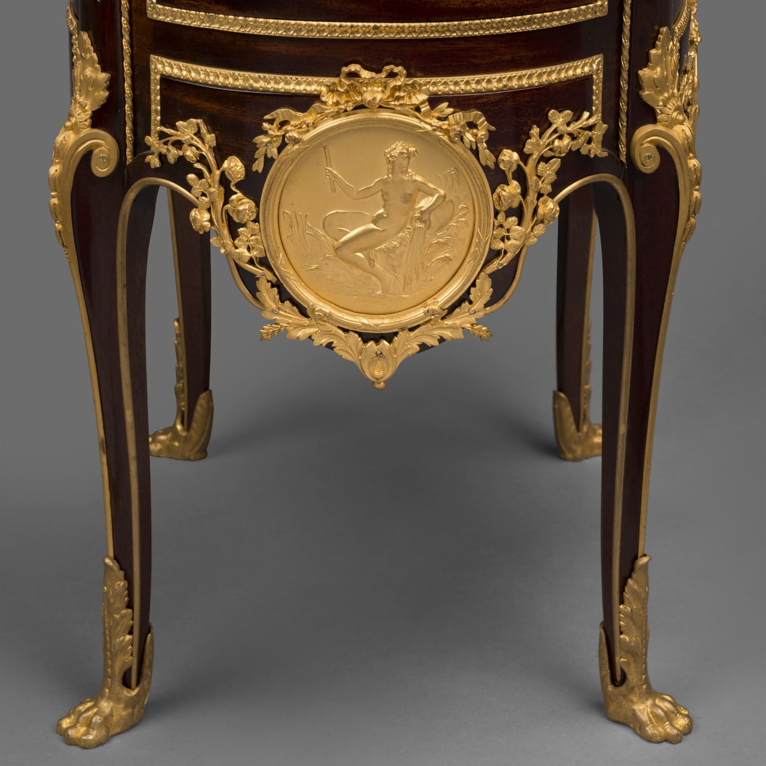 A Fine Transitional Style Gilt-Bronze Mounted Mahogany Chiffonnier Tambour - Image 2