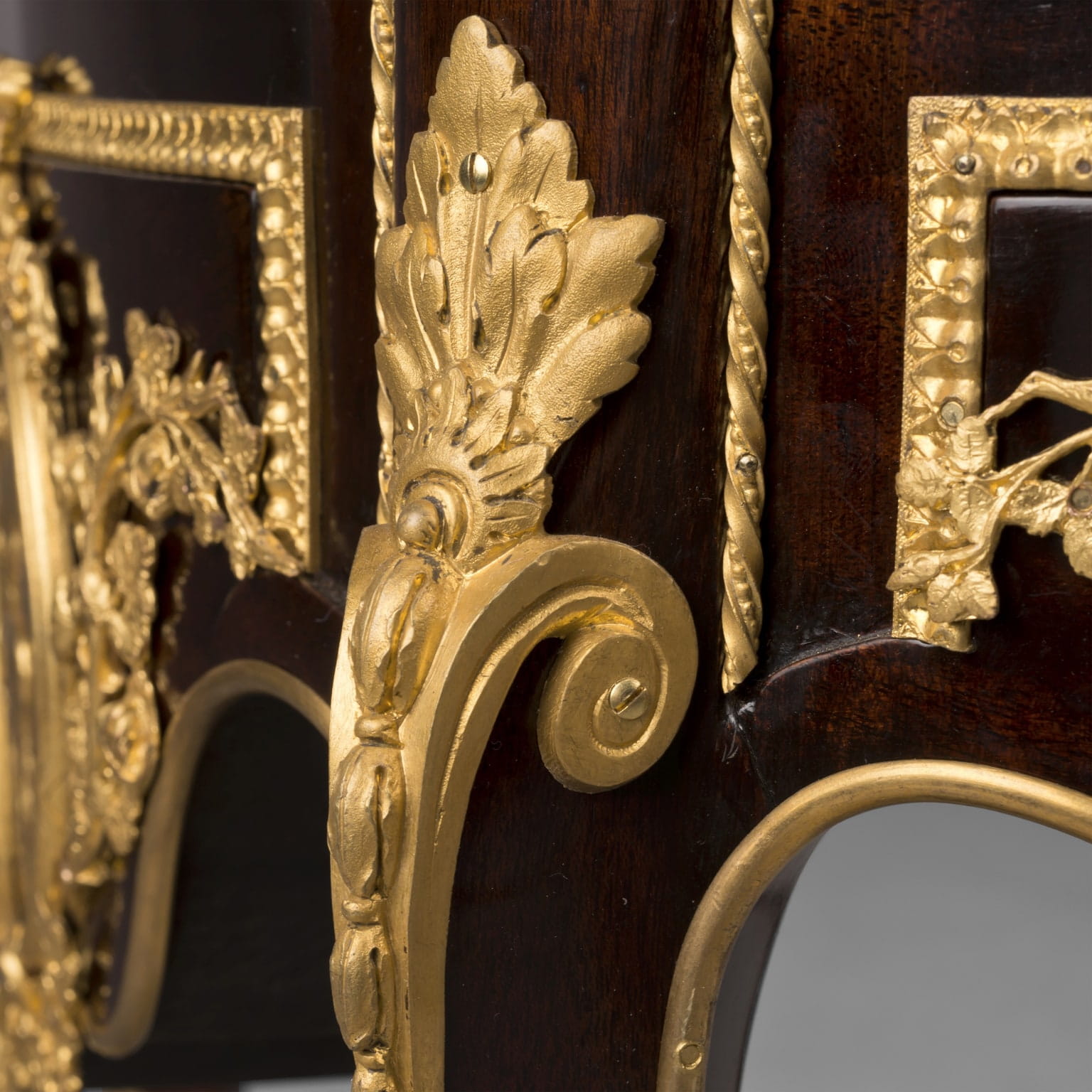 A Fine Transitional Style Gilt-Bronze Mounted Mahogany Chiffonnier Tambour - Image 3