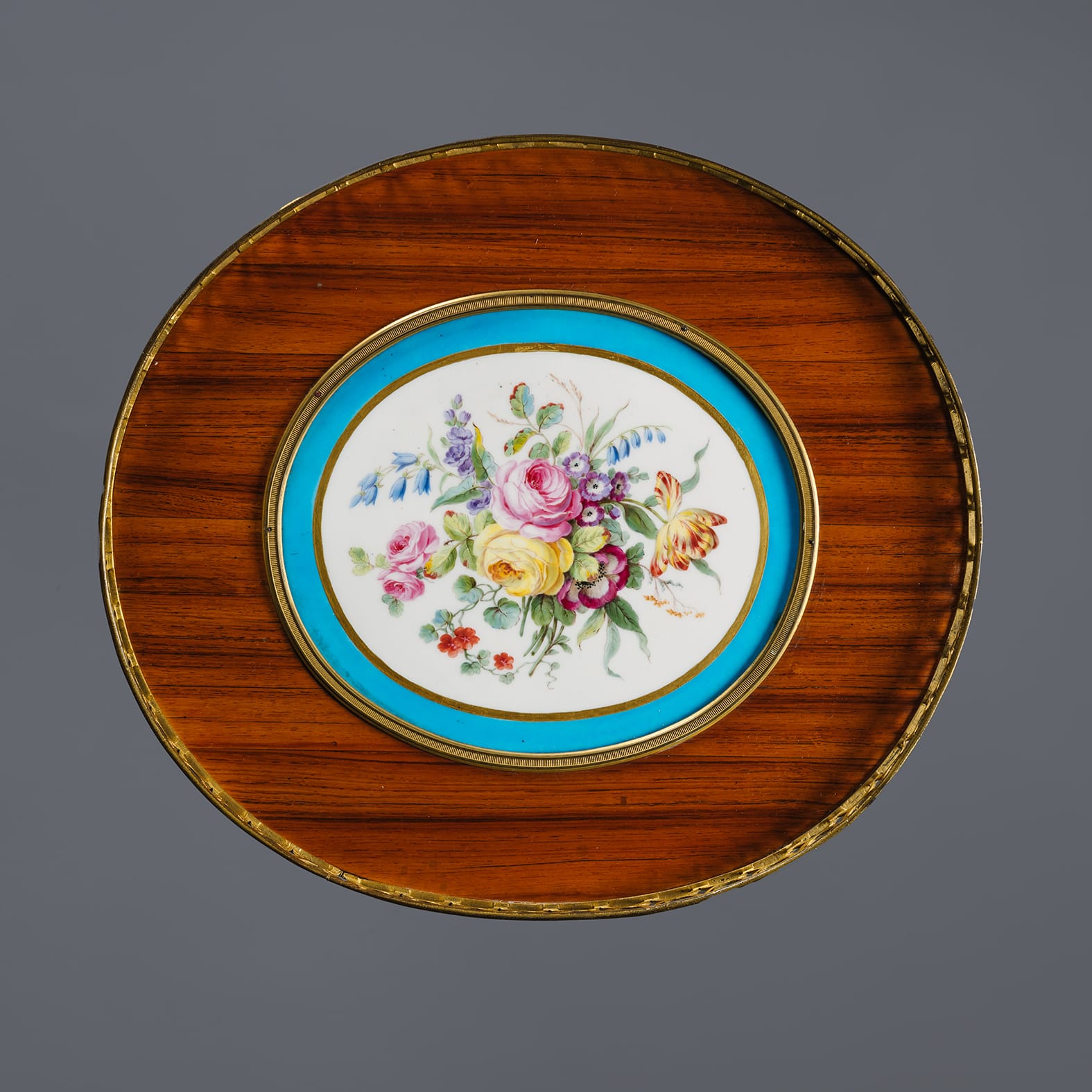 A Louis XVI Style Porcelain Mounted Gueridon - Image 2