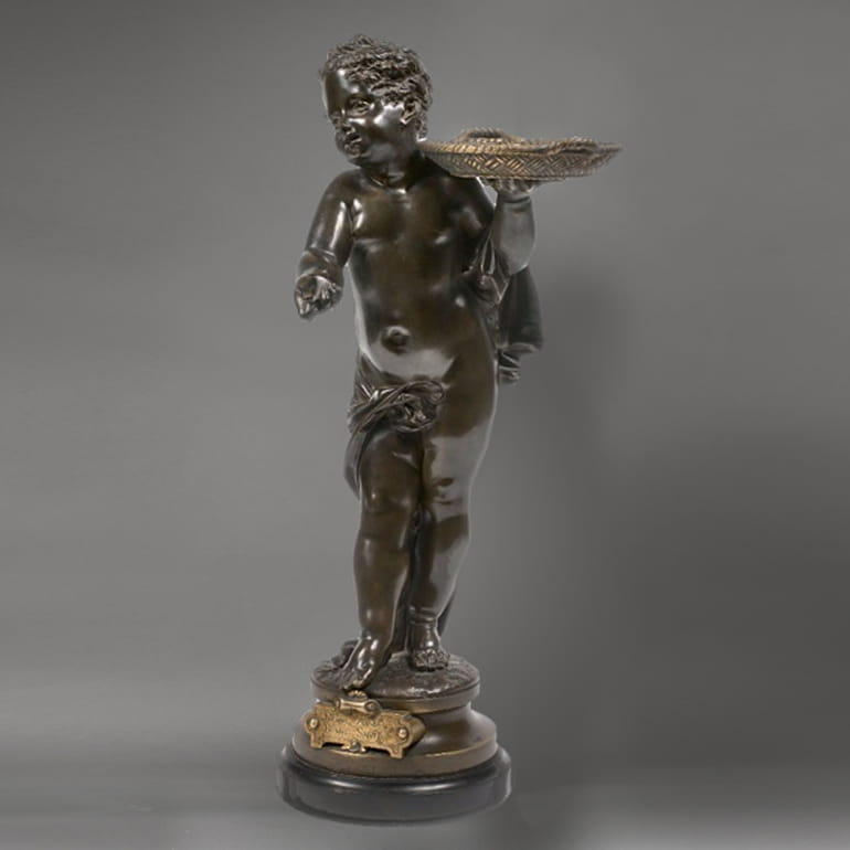 'Bonne Année, Bonne Santé' - A Fine Patinated Bronze Figure - Image 11