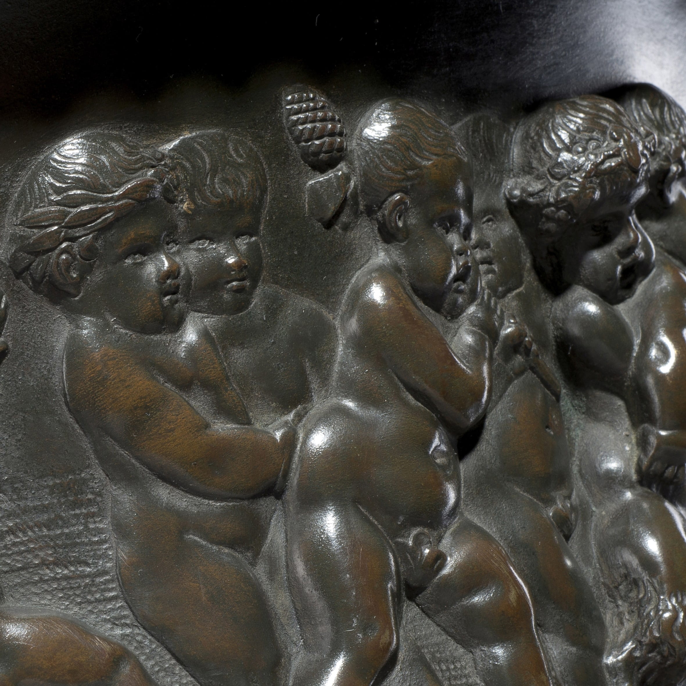 A Louis XVI Style Patinated Bronze and Marble Jardinière - Image 4