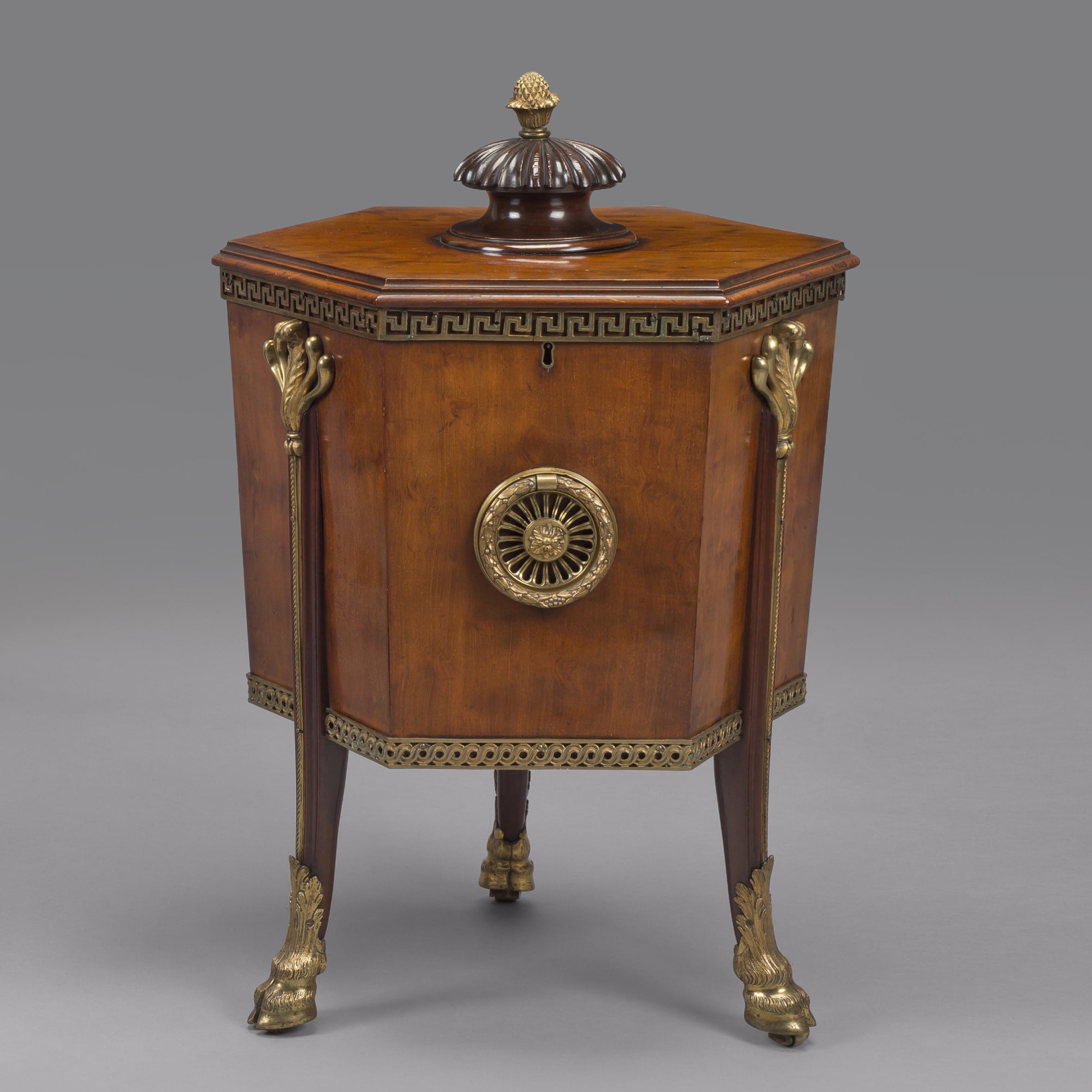 A Rare Pair of George III Style Gilt-Bronze Mounted Mahogany Cellarettes - Image 2