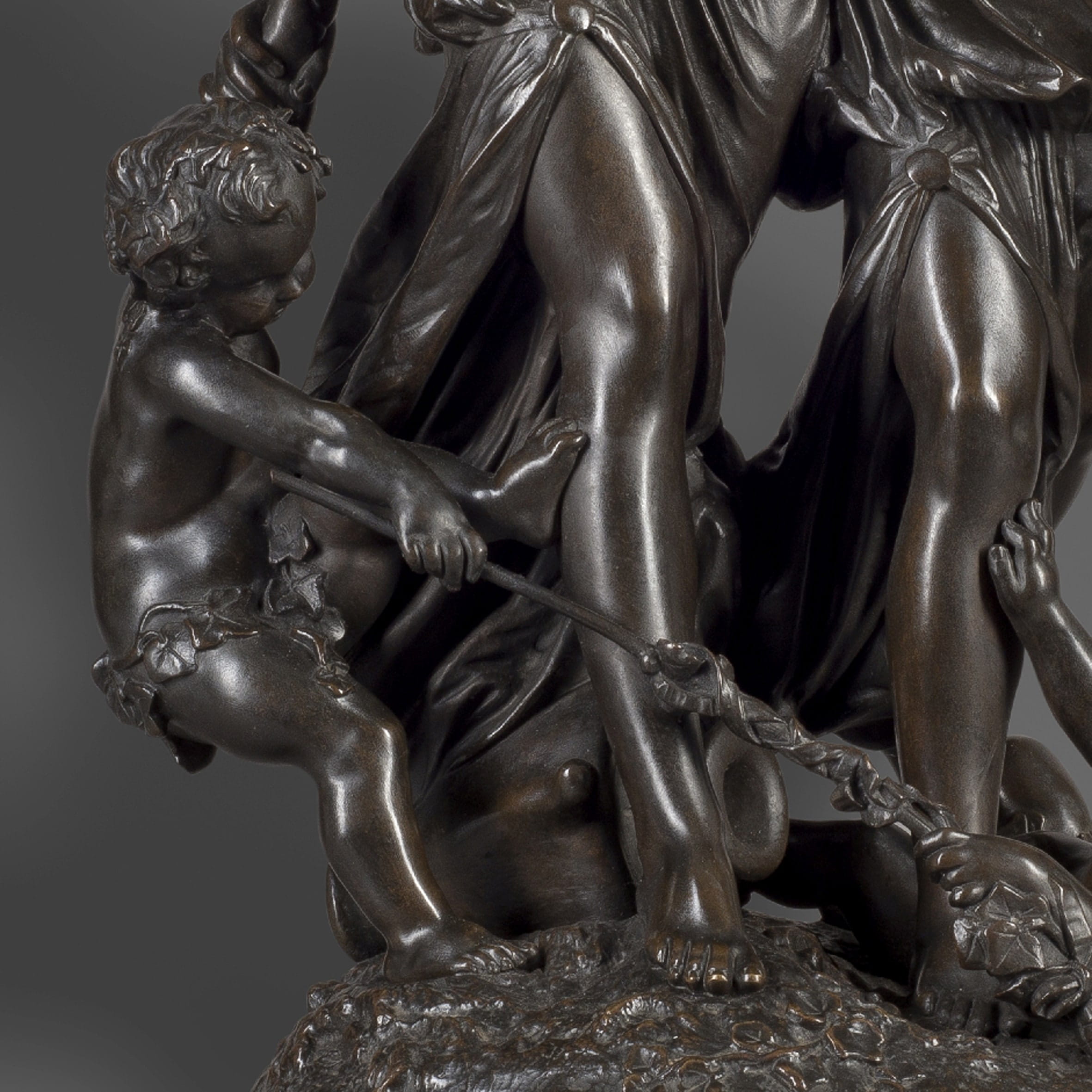 'Bacchantes' - A Fine Patinated Bronze Figural Group - Image 4