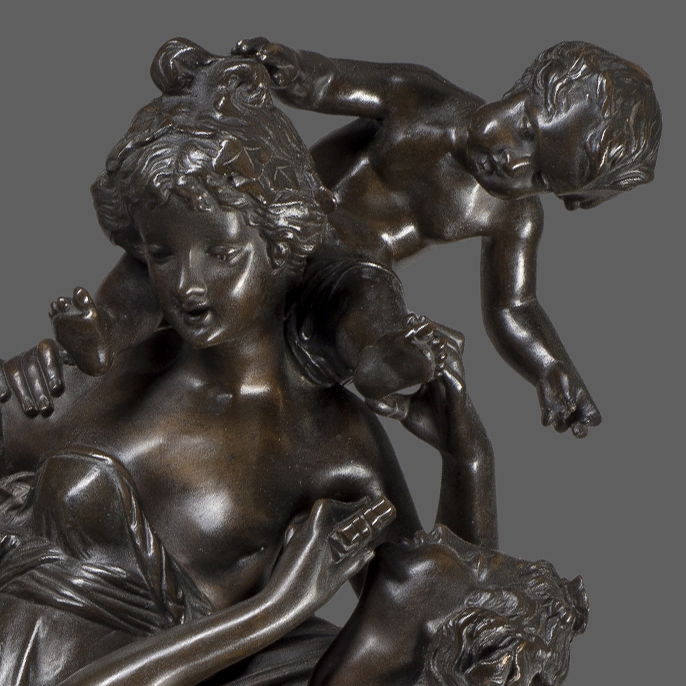 'Bacchantes' - A Fine Patinated Bronze Figural Group - Image 3