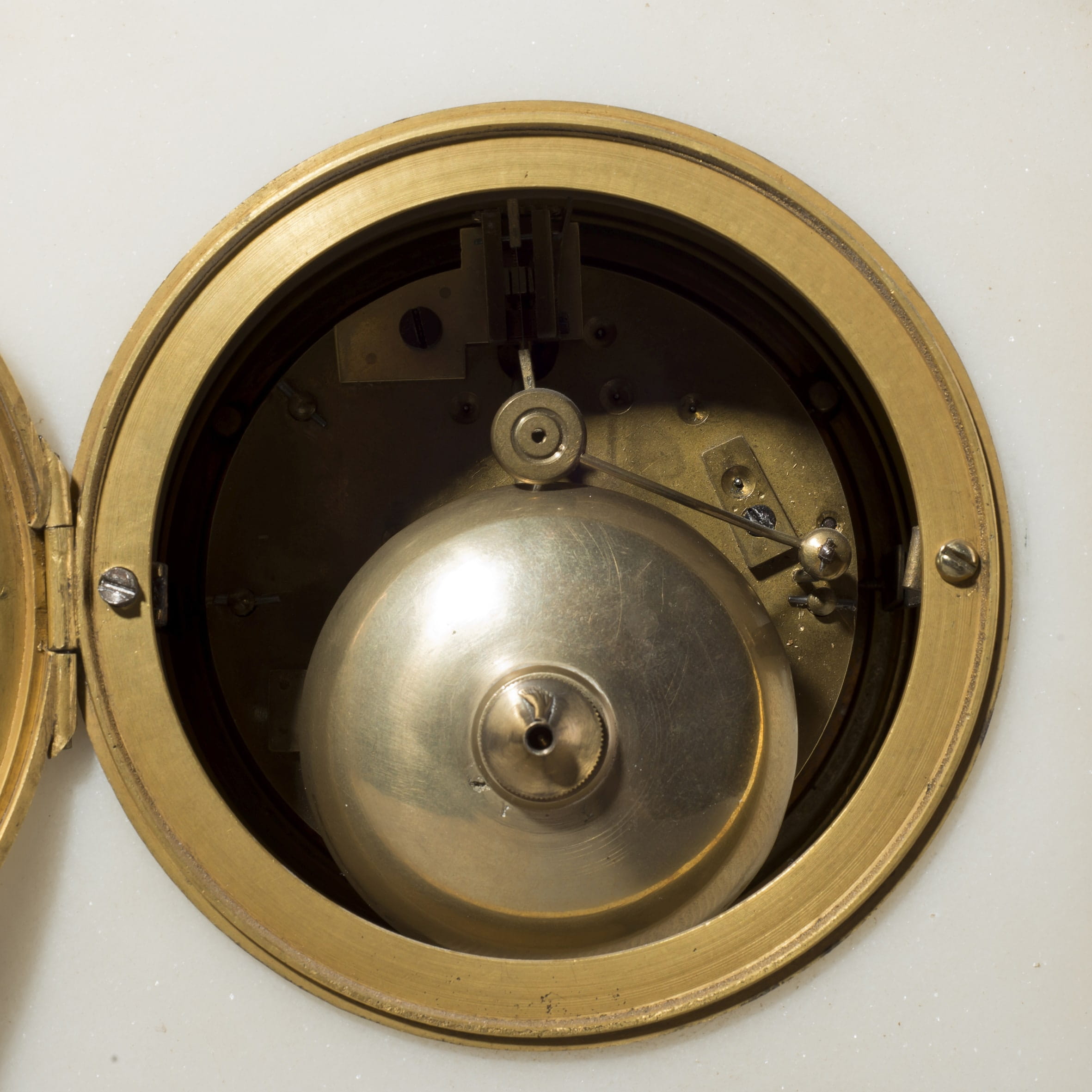 A Fine Louis XVI Style Gilt-Bronze and White Marble Clock - Image 5