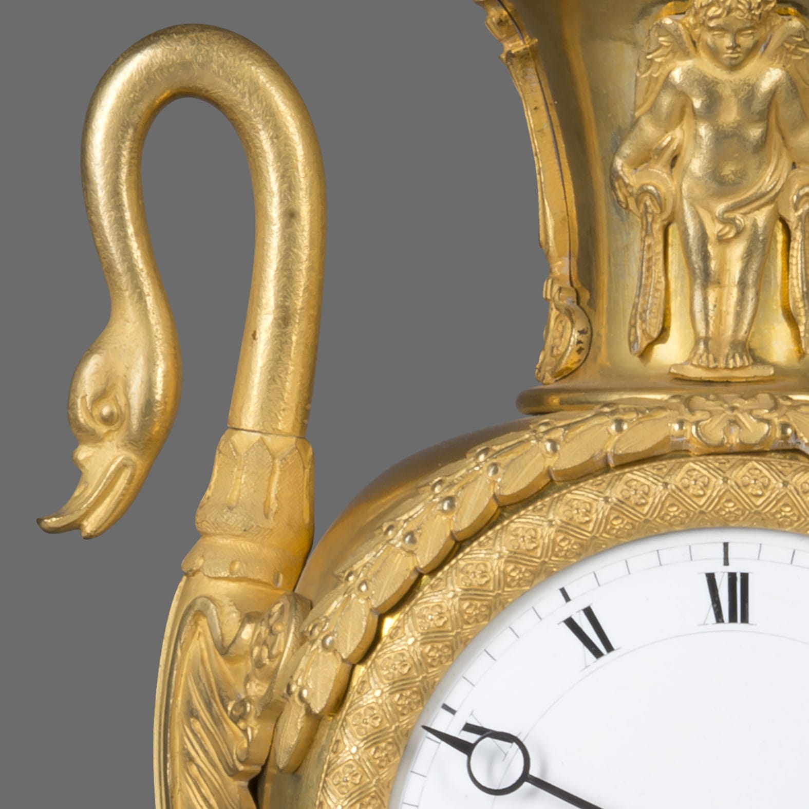 A Gilt-Bronze Empire Clock In The Form Of a Classical Urn - Image 2
