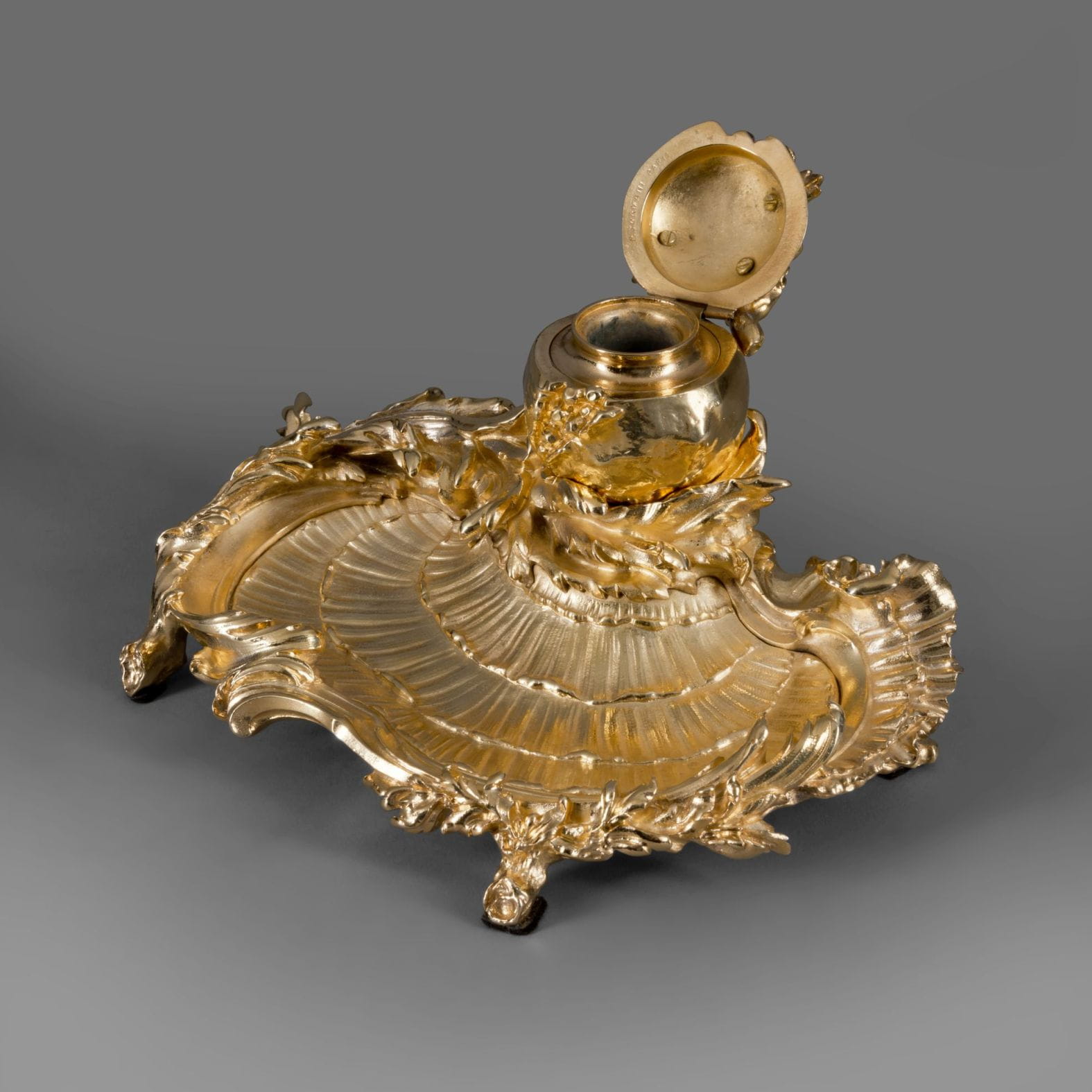 A Rare Louis XV Style Gilt-Bronze Encrier, By Paul Sormani - Image 8