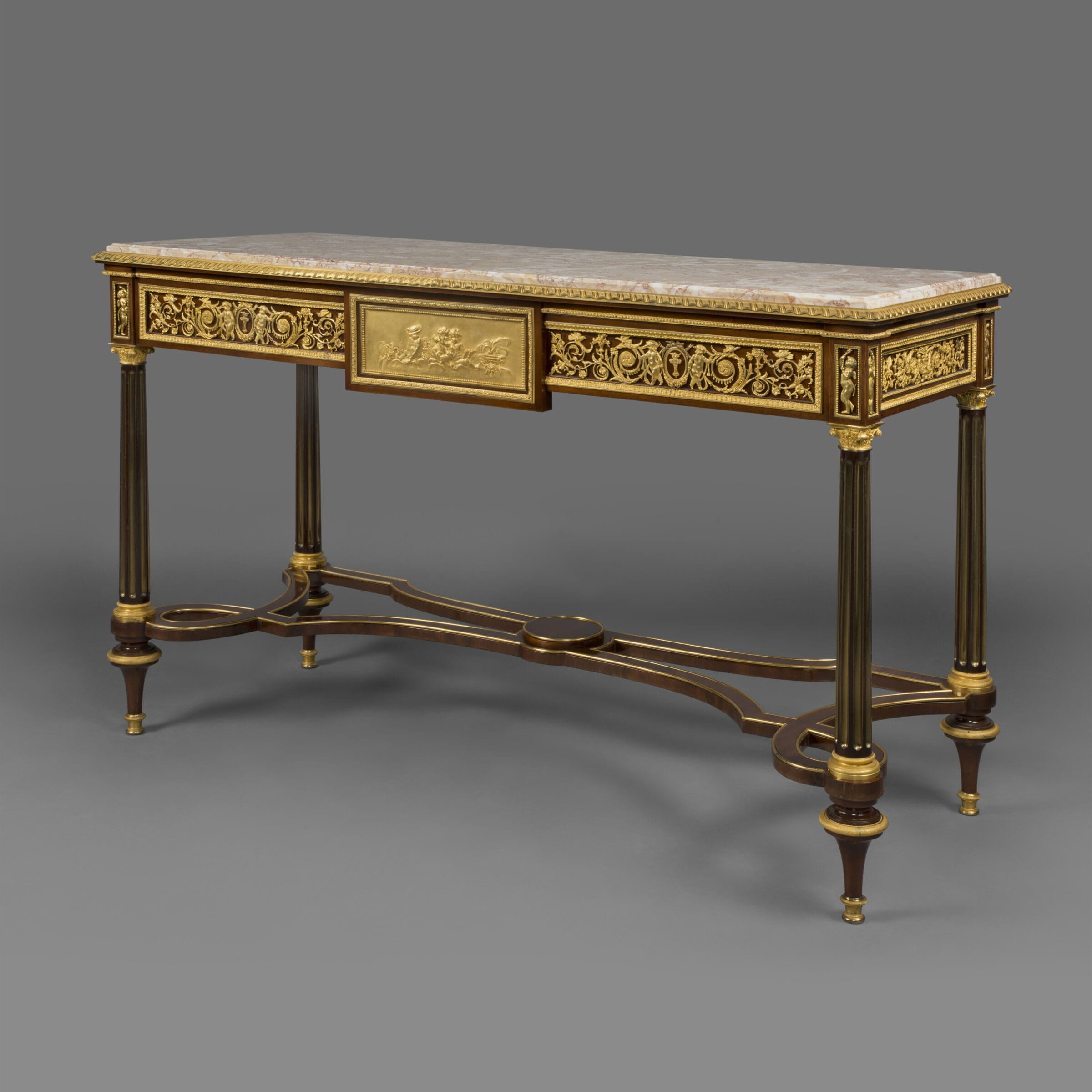 A Pair of Louis XVI Style Console Tables - Image 2