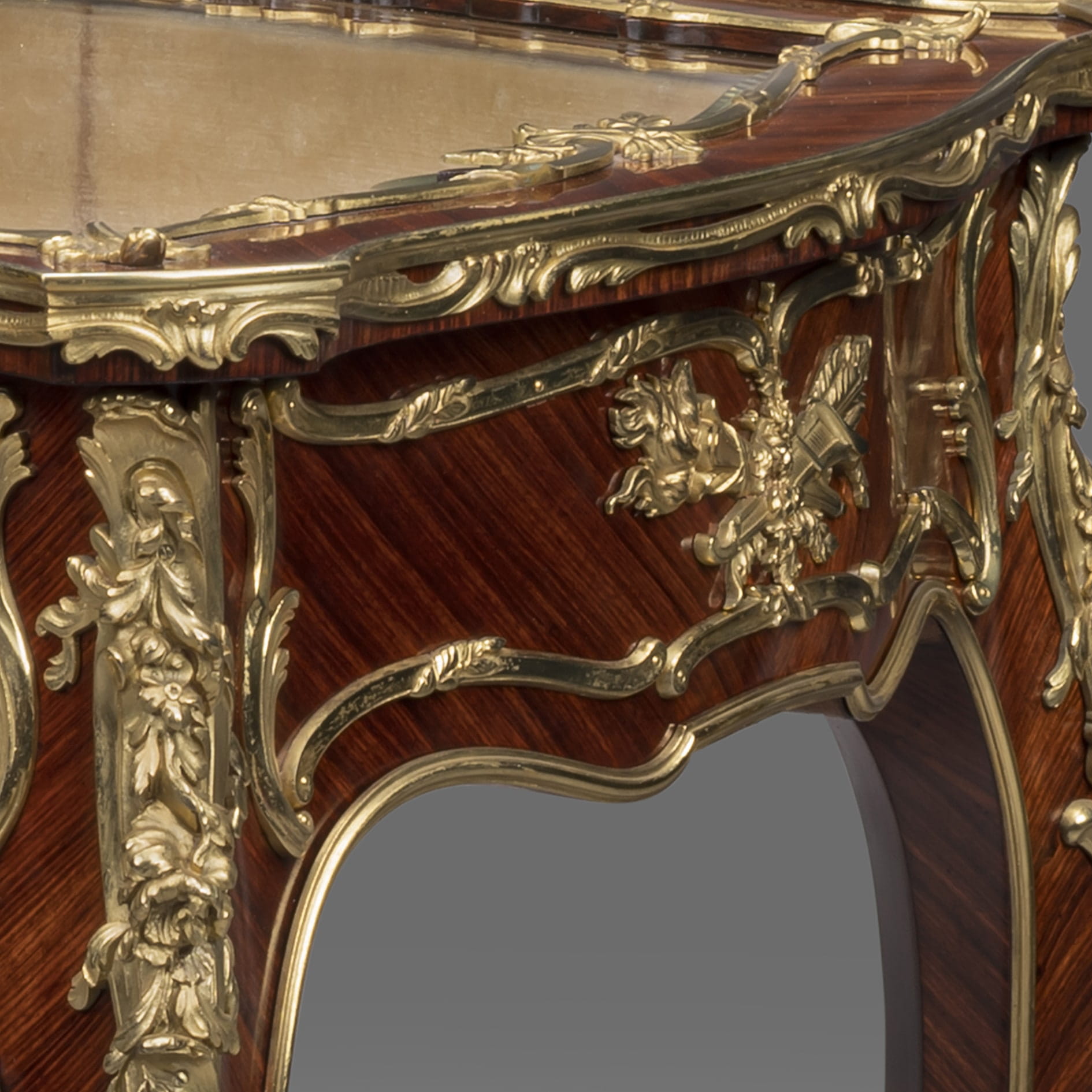 A Fine Louis XV Style Gilt-Bronze Mounted Table Vitrine - Image 3