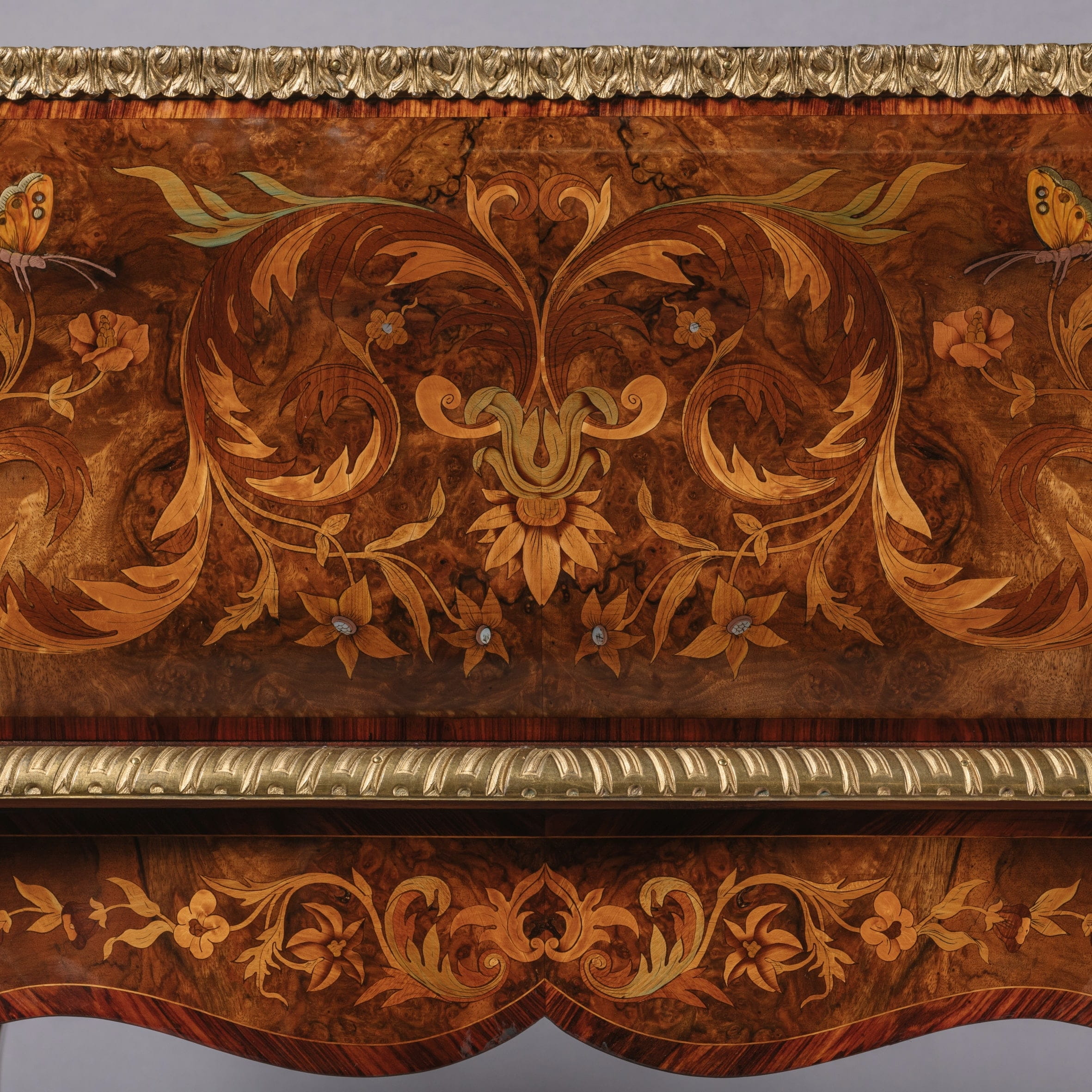 A Fine Victorian Gilt-Bronze Mounted Marquetry Inlaid Bureau De Dame - Image 13