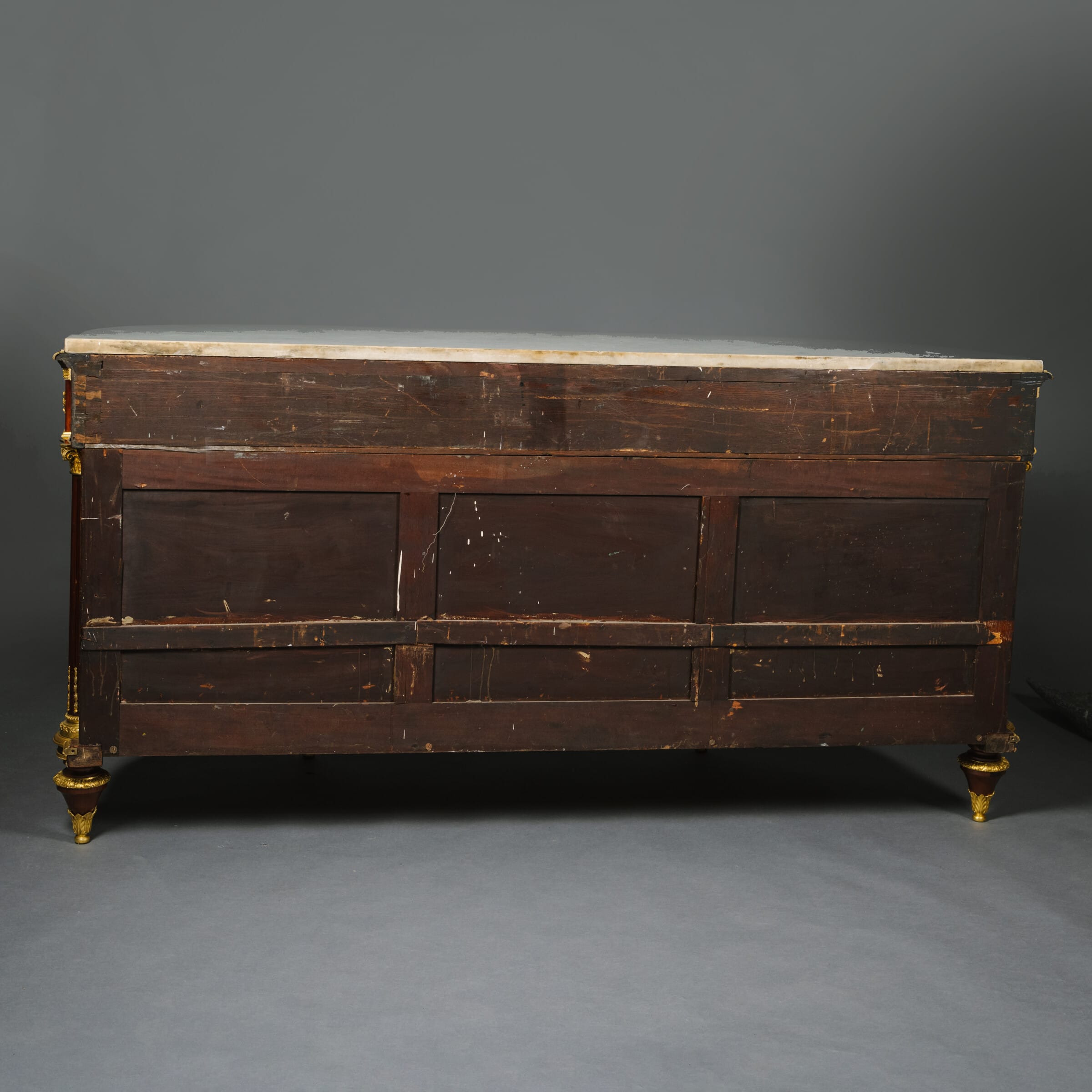 A Fine Louis XVI Style Gilt-Bronze Mahogany Three-Tier Console Desserte - Image 6