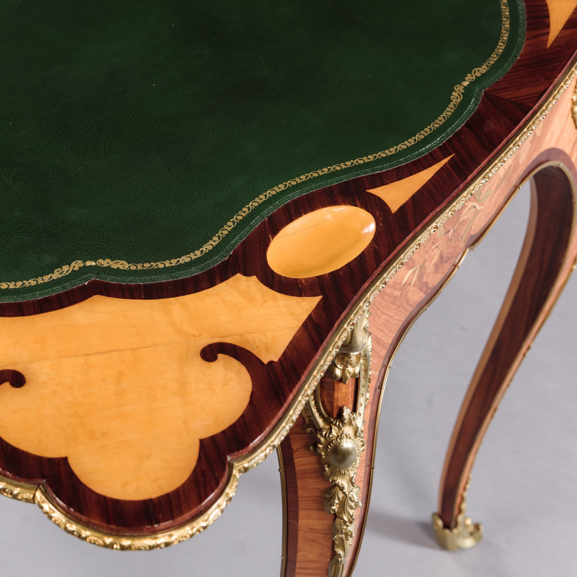 A Fine Pair of Louis XV Style Marquetry Card Tables - Image 7