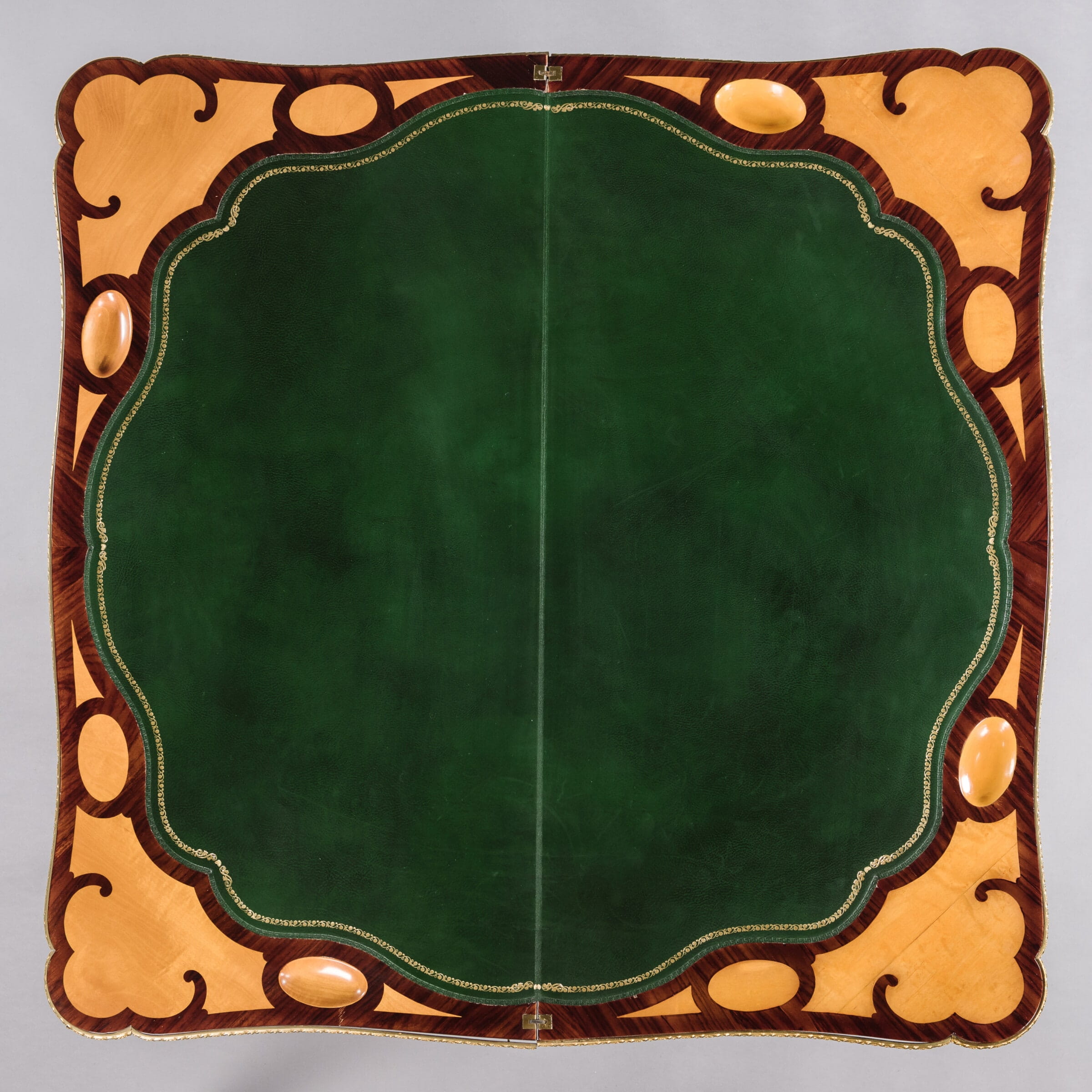 A Fine Pair of Louis XV Style Marquetry Card Tables - Image 6
