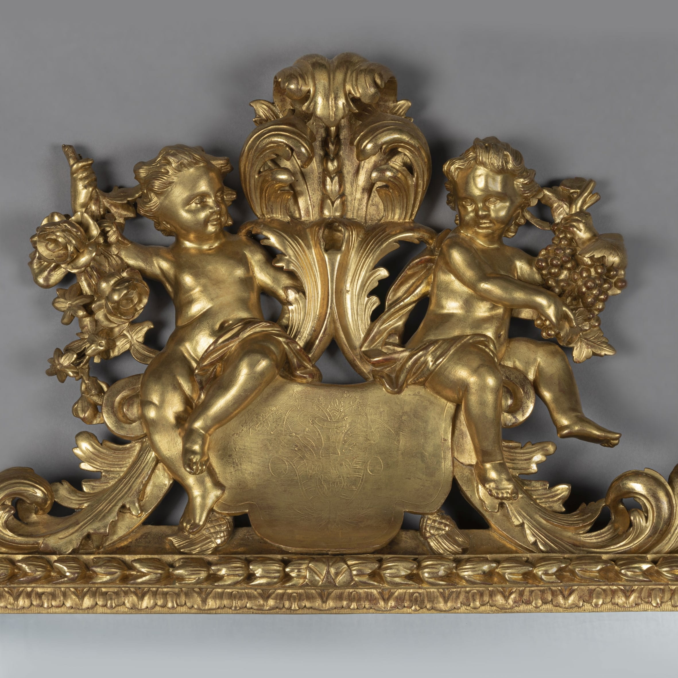 A Fine North Italian Baroque Revival Carved Giltwood Mirror Allegorical of The Seasons - Image 2