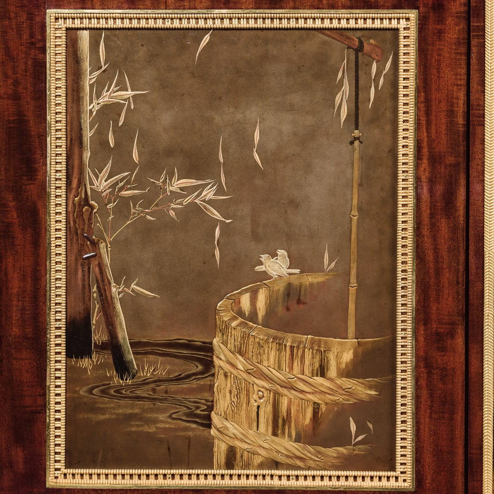 An Exceptional Louis XVI Style Lacquer Mounted Commode À Vantaux - Image 3
