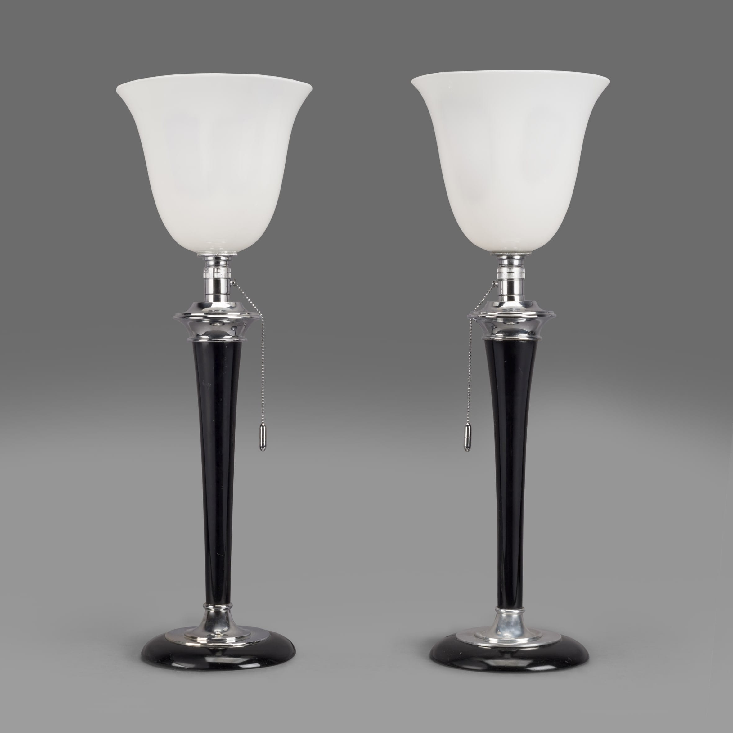 An Original Pair of Art Deco 'Mazda' Table Lamps