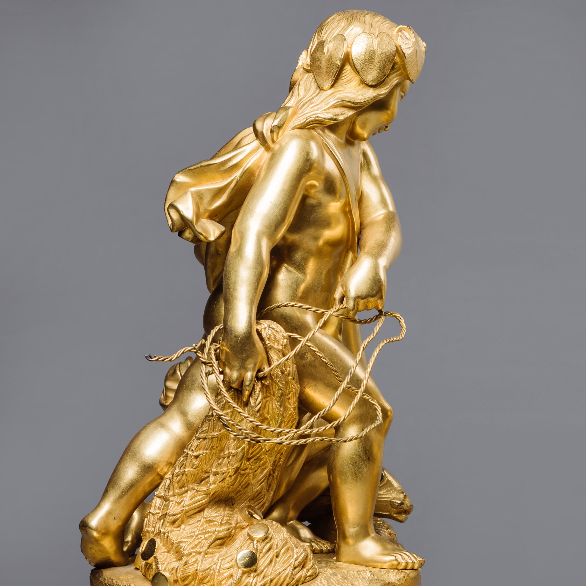 A Pair of Napoleon III Period Gilt-Bronze Figural Groups - Image 5
