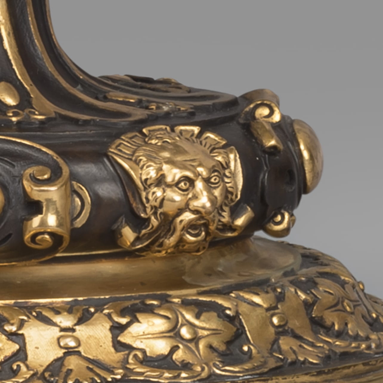 A Large and Finely Cast Gilt and Patinated Bronze Neoclassical Style Vase - Image 4
