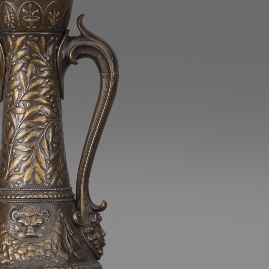 A Large and Rare Pair of ‘Neo-Grec’ Vases By Ferdinand Barbedienne - Image 5