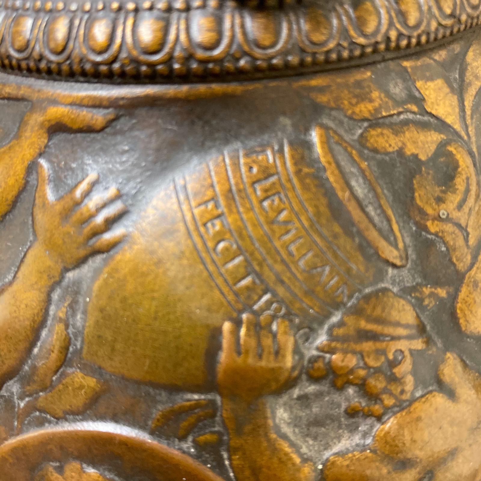 A Large and Rare Pair of ‘Neo-Grec’ Vases By Ferdinand Barbedienne - Image 12
