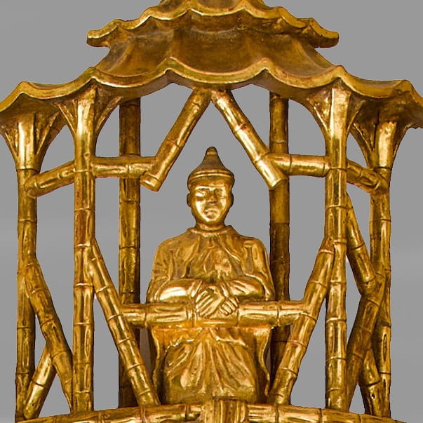 A Very Large and Finely Carved George II Style Giltwood Mirror - Image 3