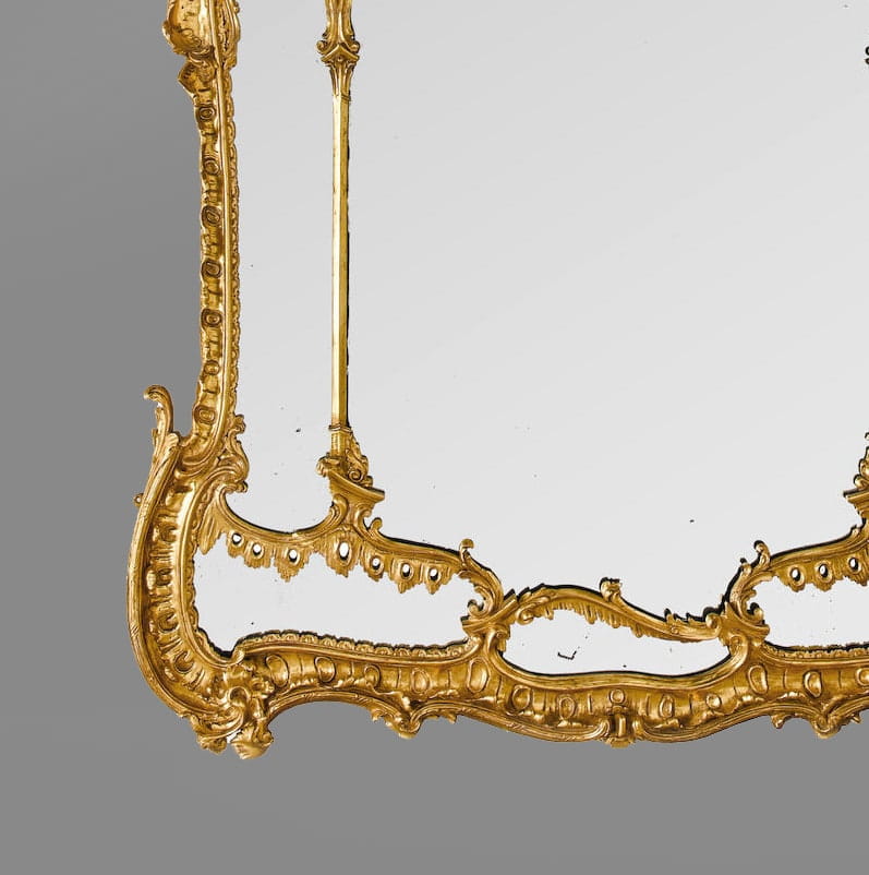 A Very Large and Finely Carved George II Style Giltwood Mirror - Image 10