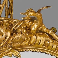 A Very Large and Finely Carved George II Style Giltwood Mirror - Image 5