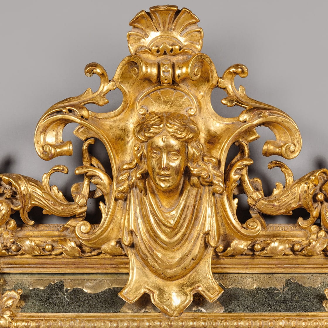 A Louis XV Style Marginal-Frame Giltwood Mirror - Image 2