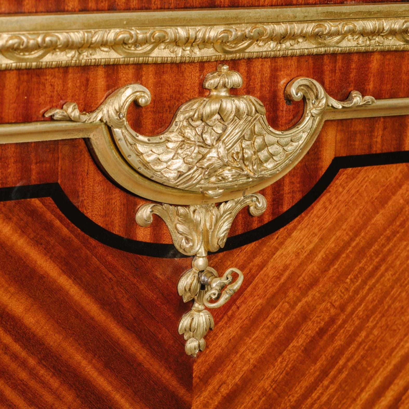A Louis XVI style Gilt-Bronze Mounted Secrétaire à Abattant - Image 8