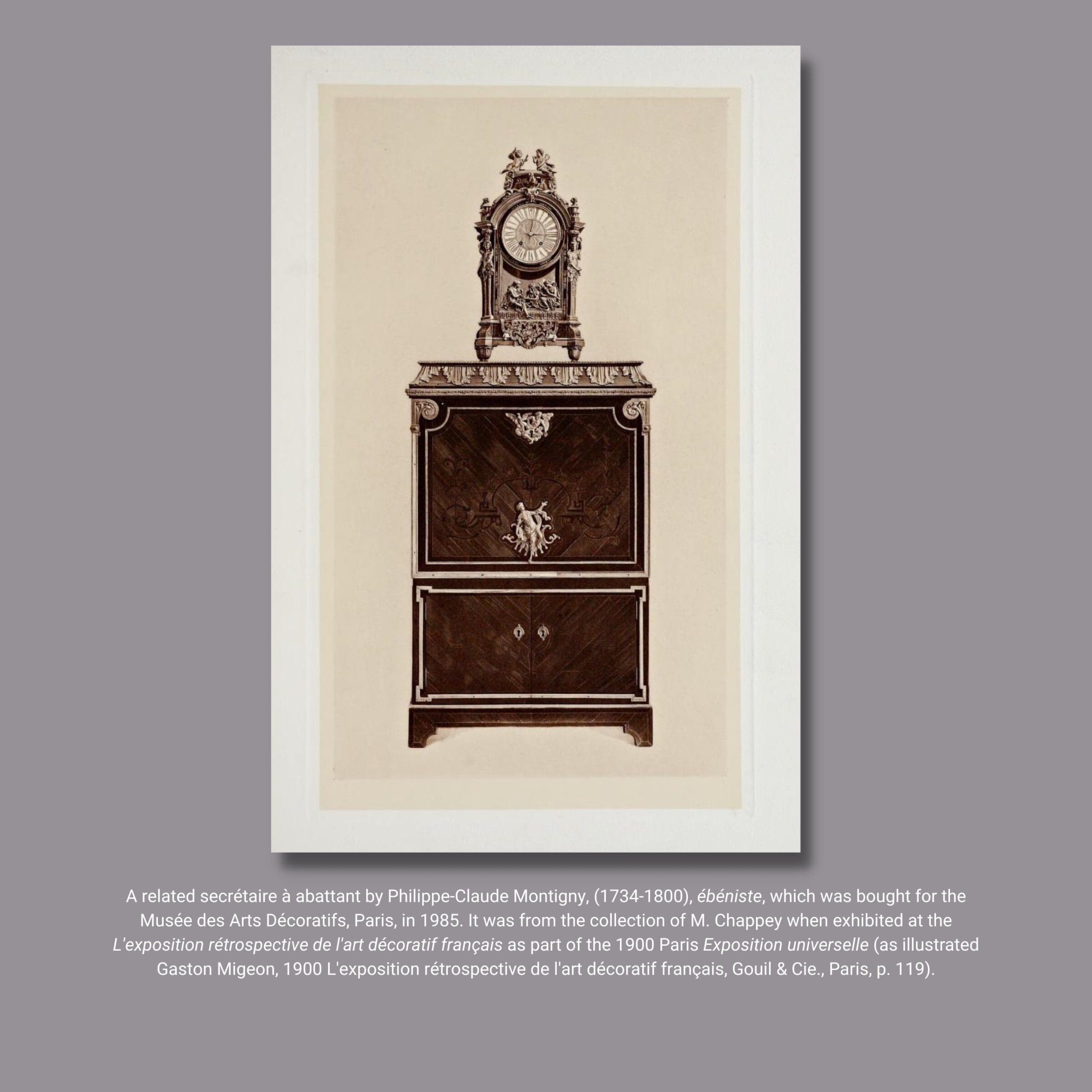 A Louis XVI style Gilt-Bronze Mounted Secrétaire à Abattant - Image 9