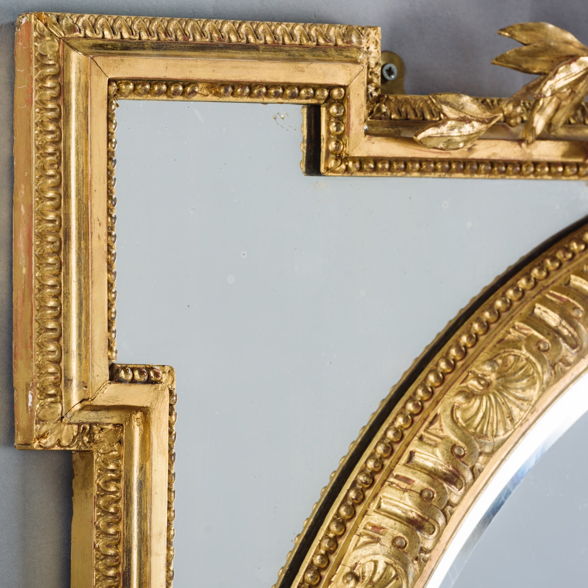 A Fine Pair of Louis XVI Style Giltwood Marginal Frame Mirrors - Image 2