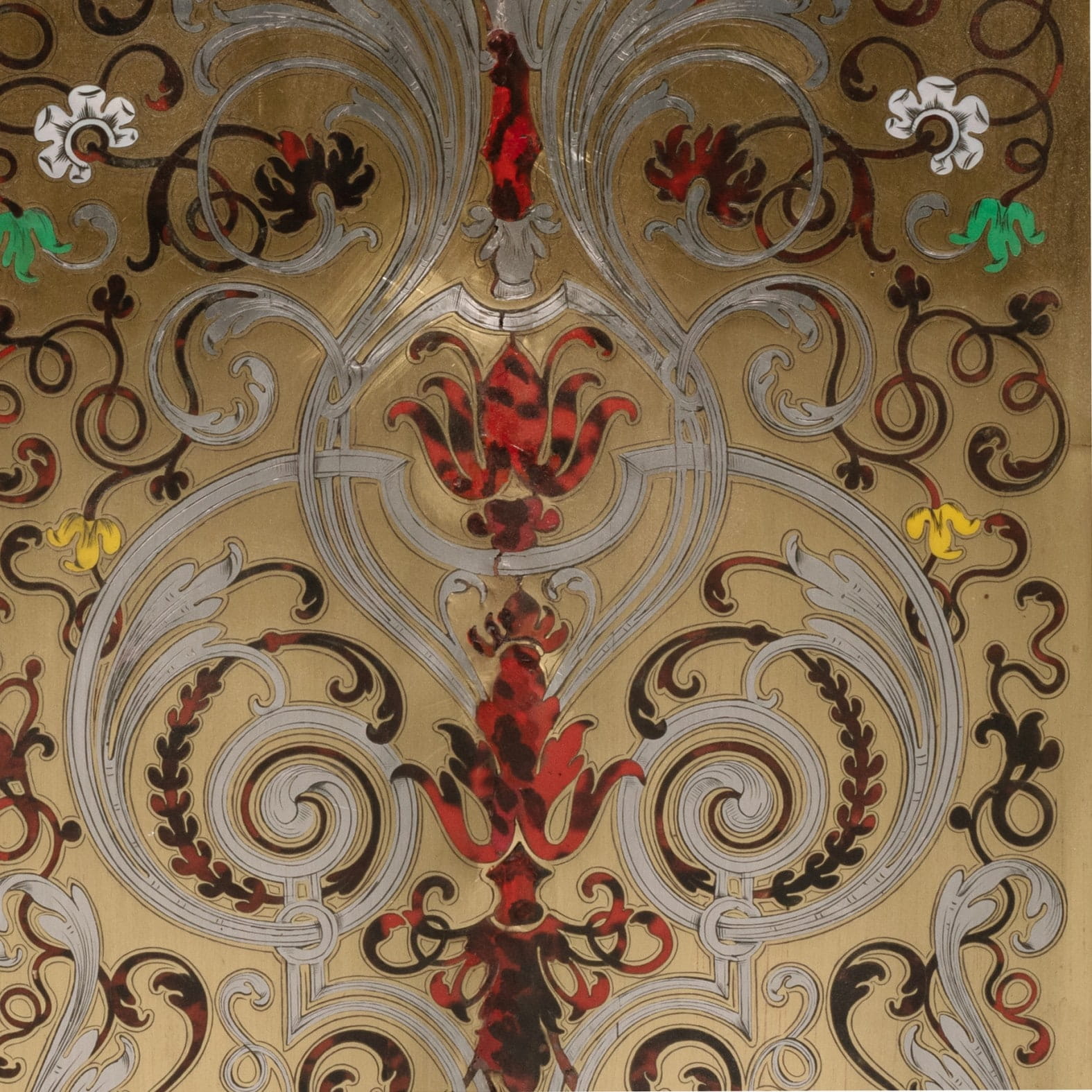 A Fine Pair of Napoleon III Gilt-Bronze, Cut-Brass and Boulle Marquetry Cabinets - Image 4